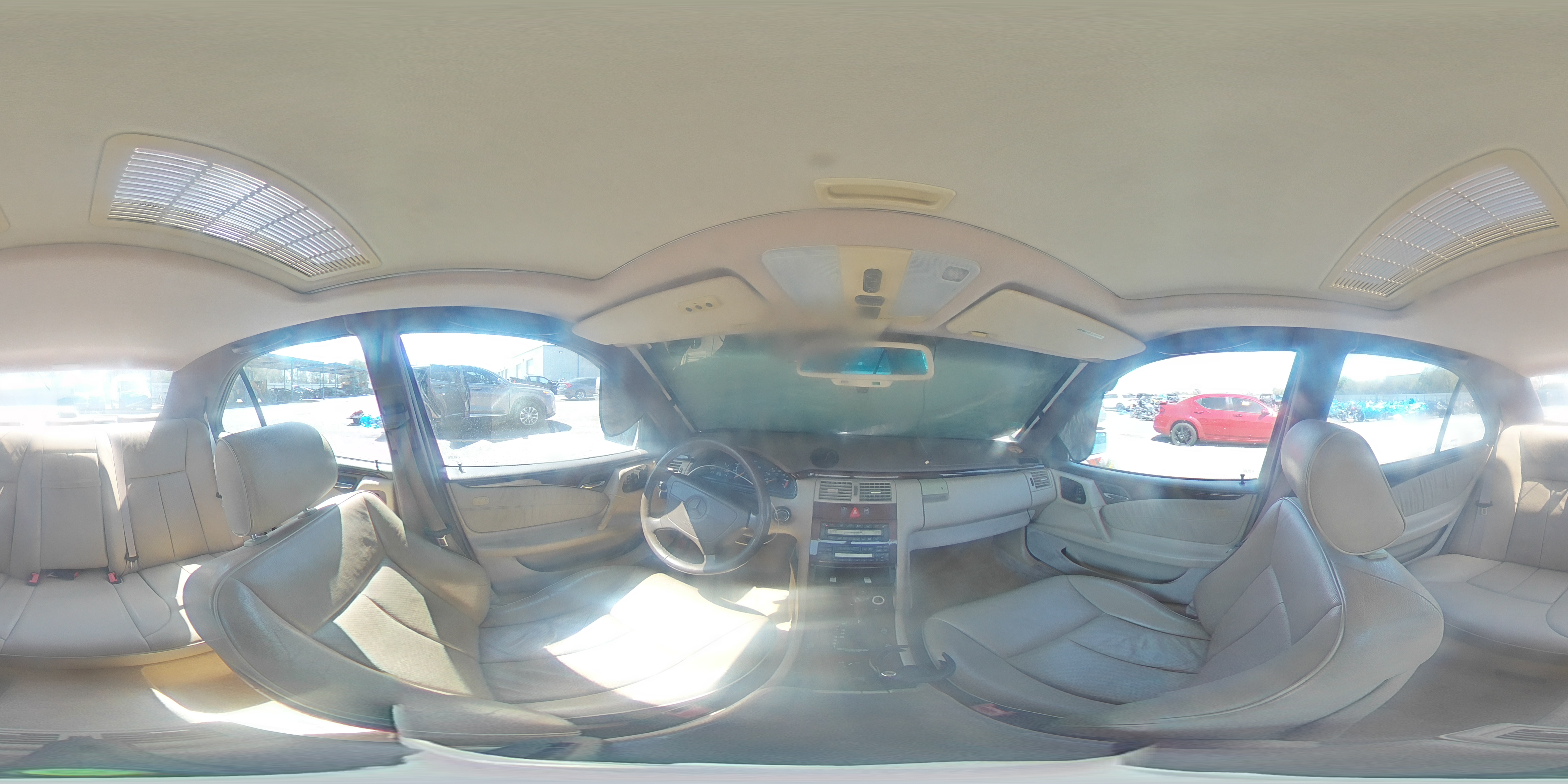 1997 Mercedes-benz E 420 White vin: WDBJF72F2VA257190