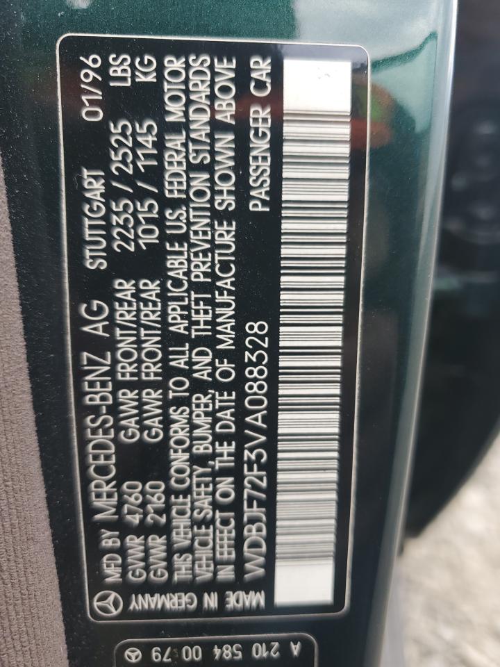 1997 Mercedes-benz E 420 Green vin: WDBJF72F3VA088328