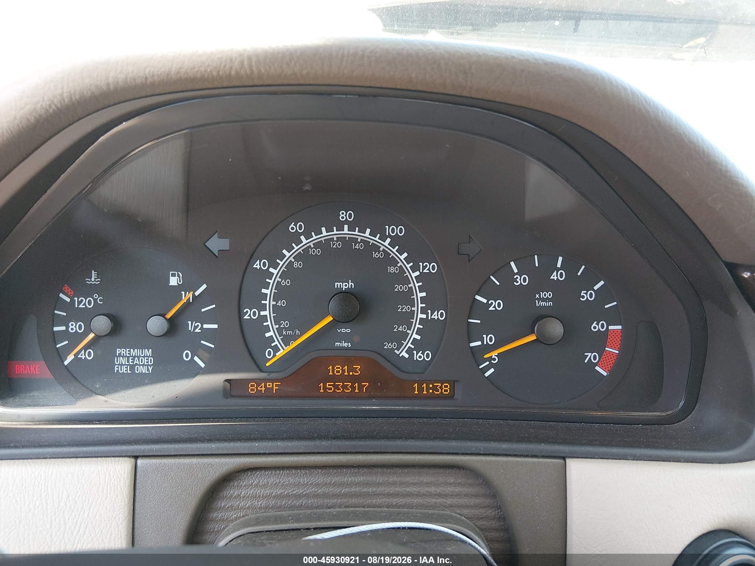 1997 Mercedes-benz E 420 Gold vin: WDBJF72F4VA283936