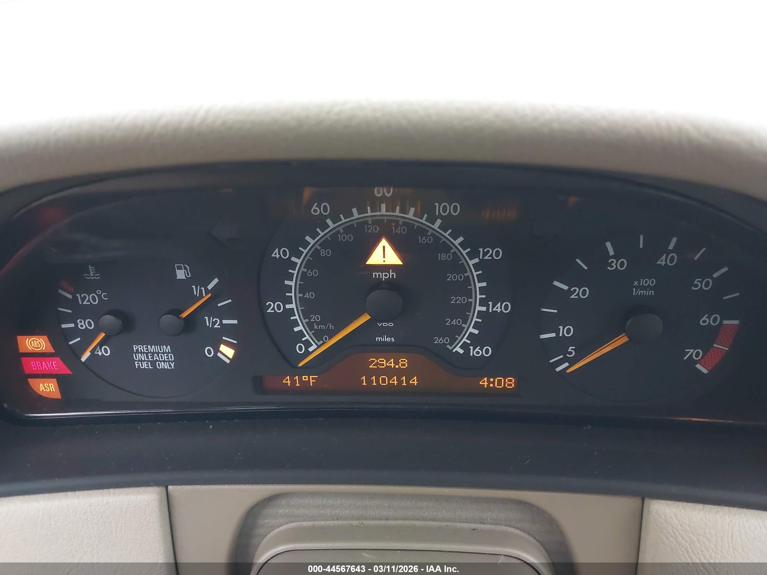 1997 Mercedes-benz E 420   Золотой vin: WDBJF72F7VA571112