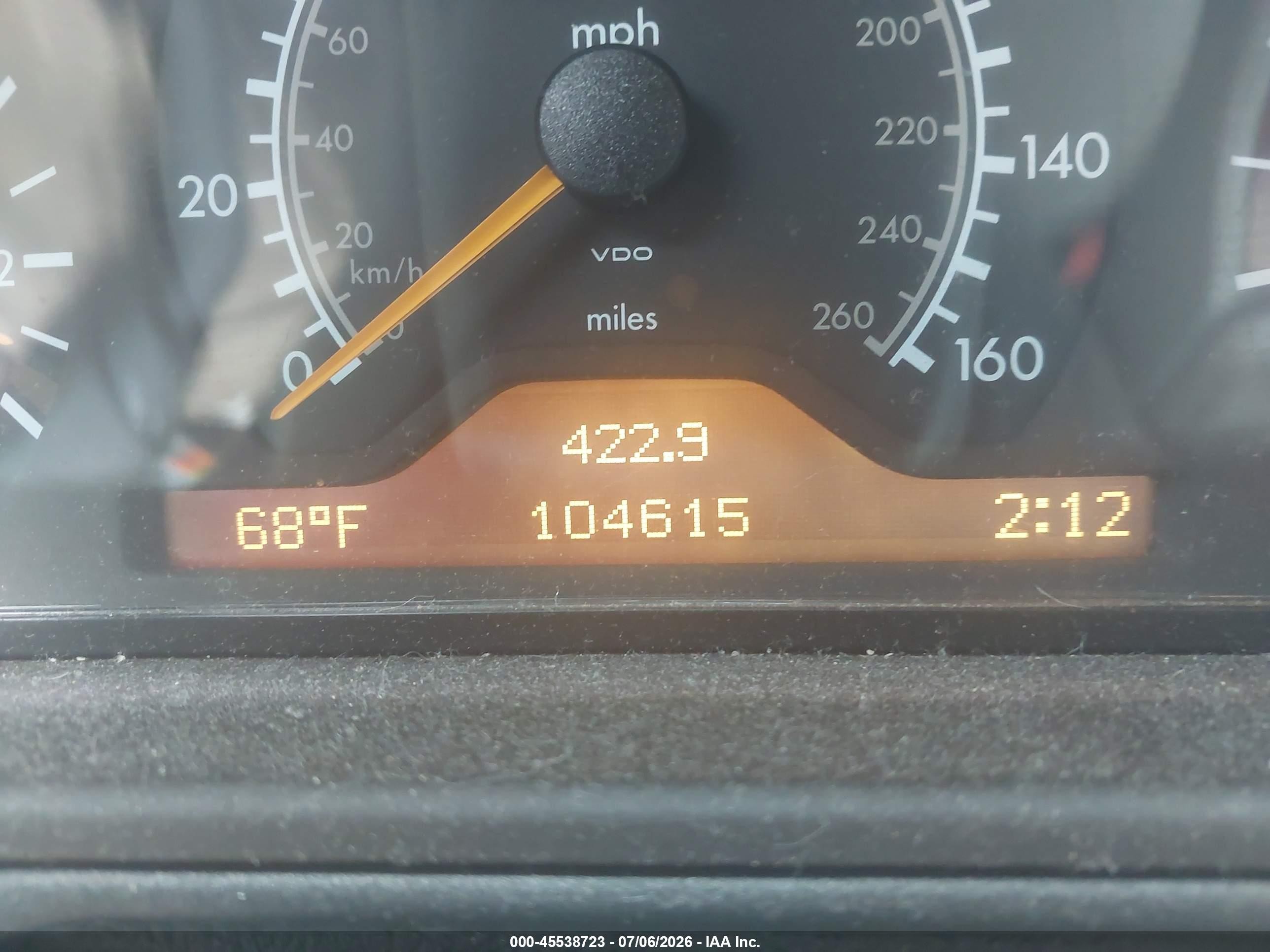 1997 Mercedes-benz E 420 Gray vin: WDBJF72FXVA144376