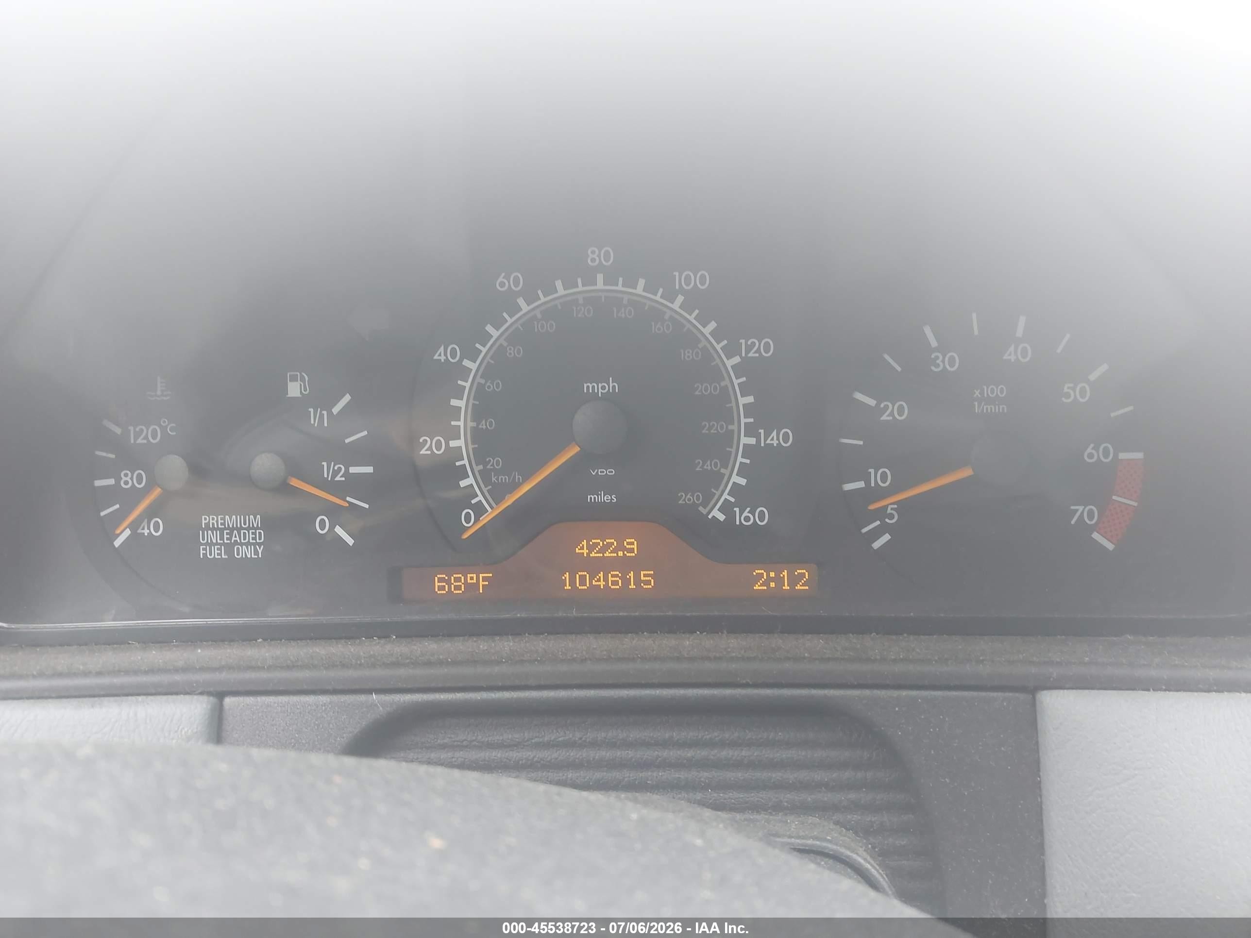 1997 Mercedes-benz E 420 Gray vin: WDBJF72FXVA144376