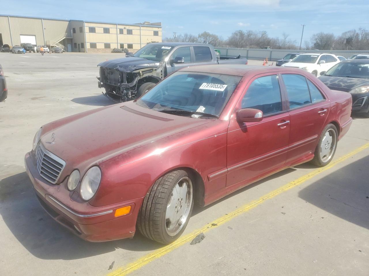 2000 Mercedes Benz E 55 Amg Бордовый vin: WDBJF74J2YB124395