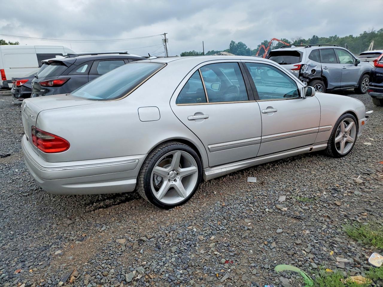 2001 Mercedes-benz E 55 Amg Silver vin: WDBJF74J31B309660