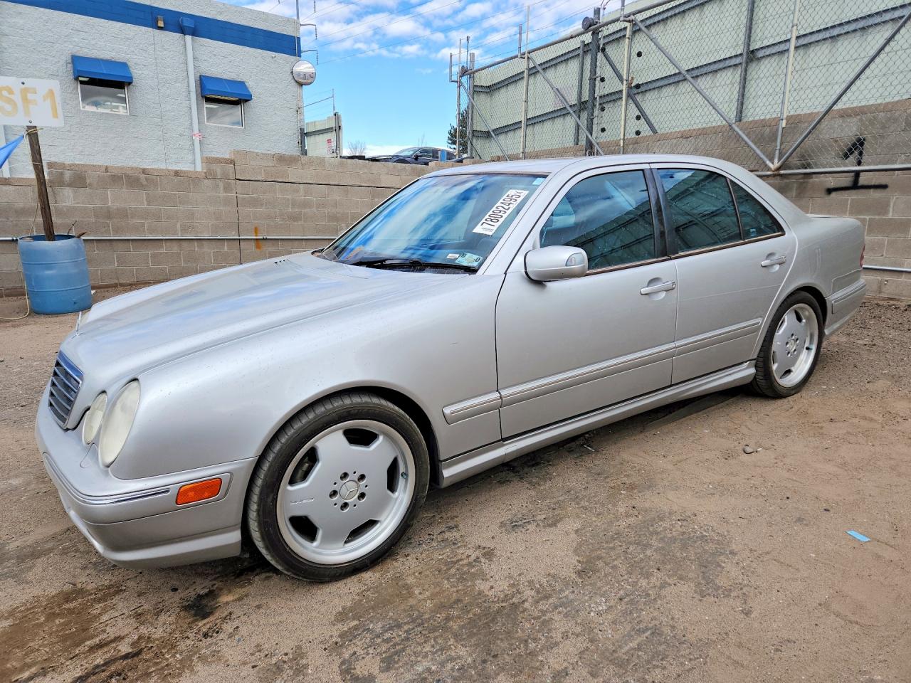 2000 Mercedes-benz E 55 Amg Silver vin: WDBJF74J6YB056473