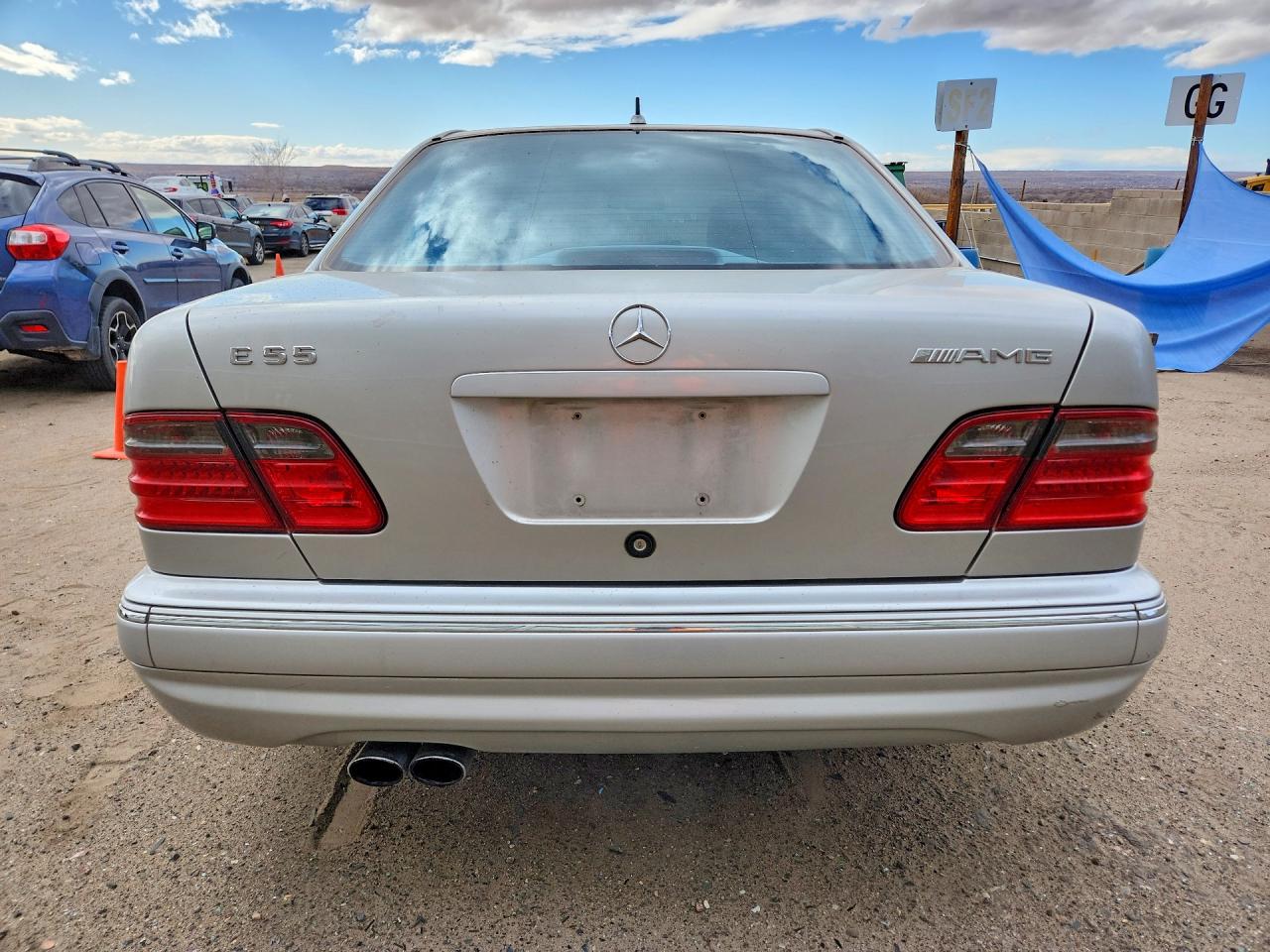 2000 Mercedes-benz E 55 Amg Silver vin: WDBJF74J6YB056473