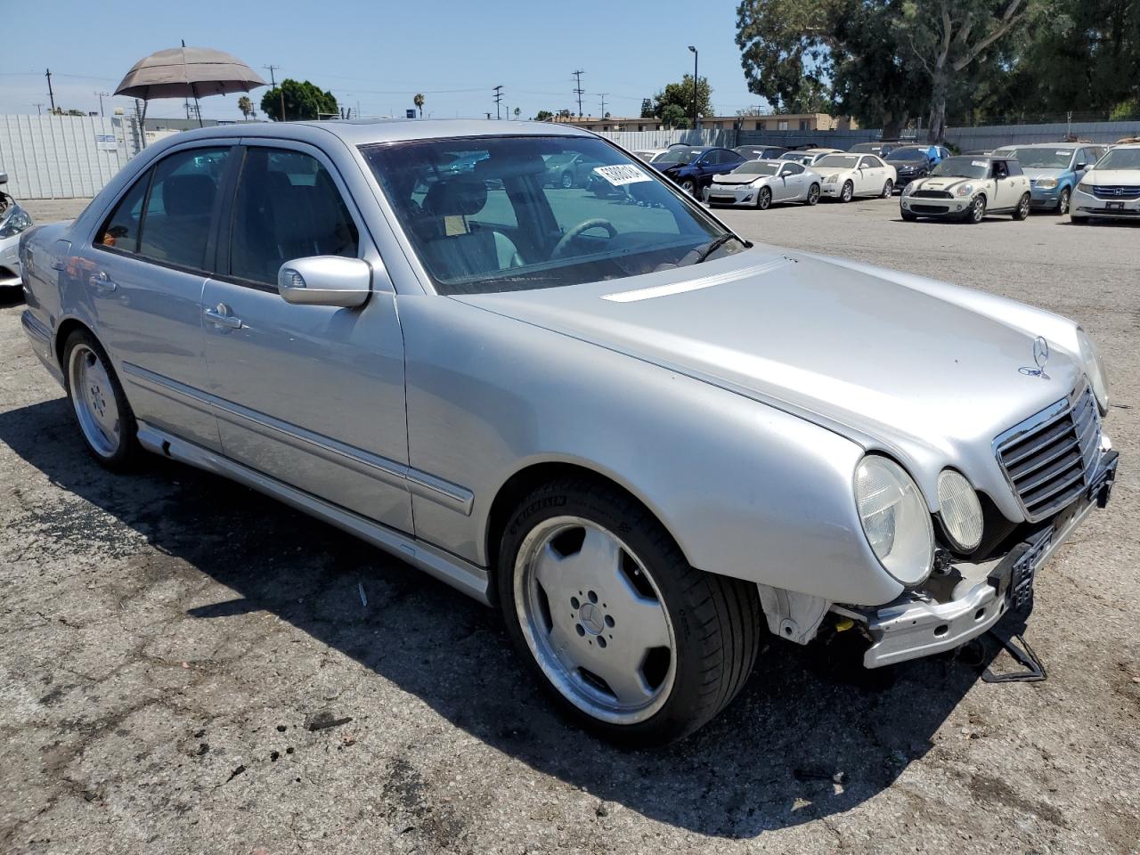 2000 Mercedes-benz E 55 Amg Silver vin: WDBJF74J7YB055624