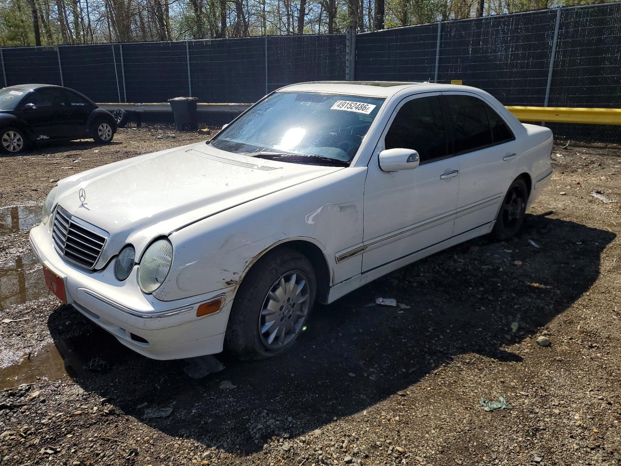 2000 Mercedes-benz E 320 4matic White vin: WDBJF82GXYX028742