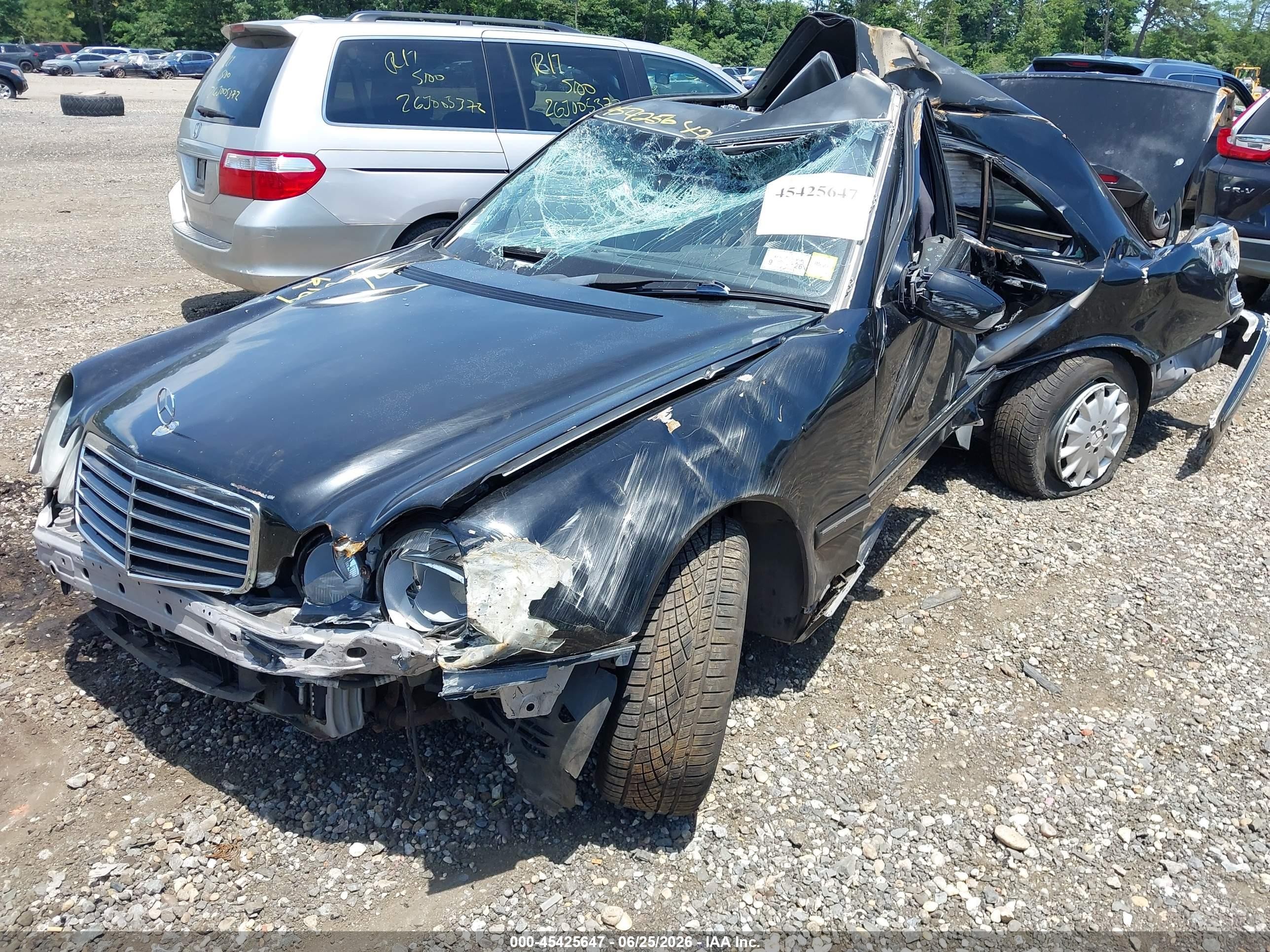 2001 Mercedes-benz E 320 4m Black vin: WDBJF82J01X053554