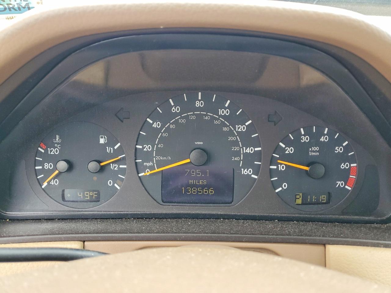 2000 Mercedes-benz E 320 4matic Белый vin: WDBJF82J8YX033739