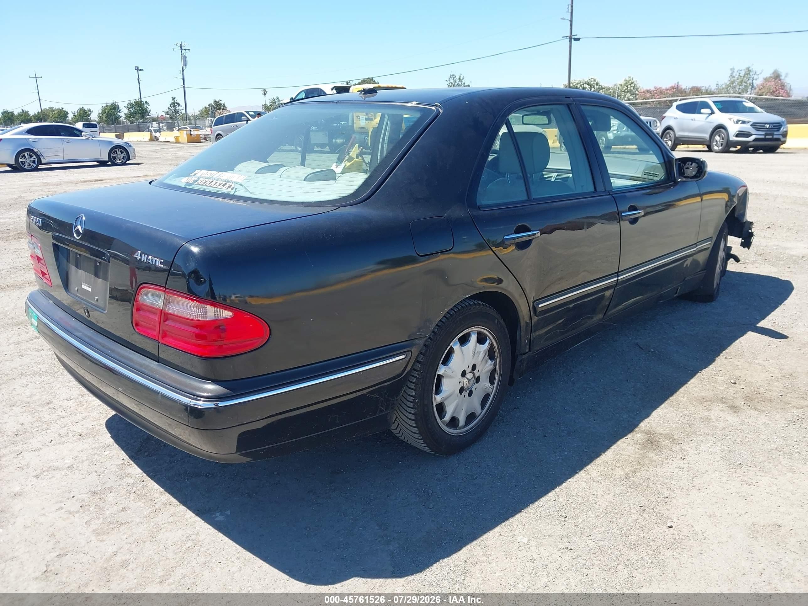 2002 Mercedes-benz E 320 4m/4m Special Edition Black vin: WDBJF82J92X072010