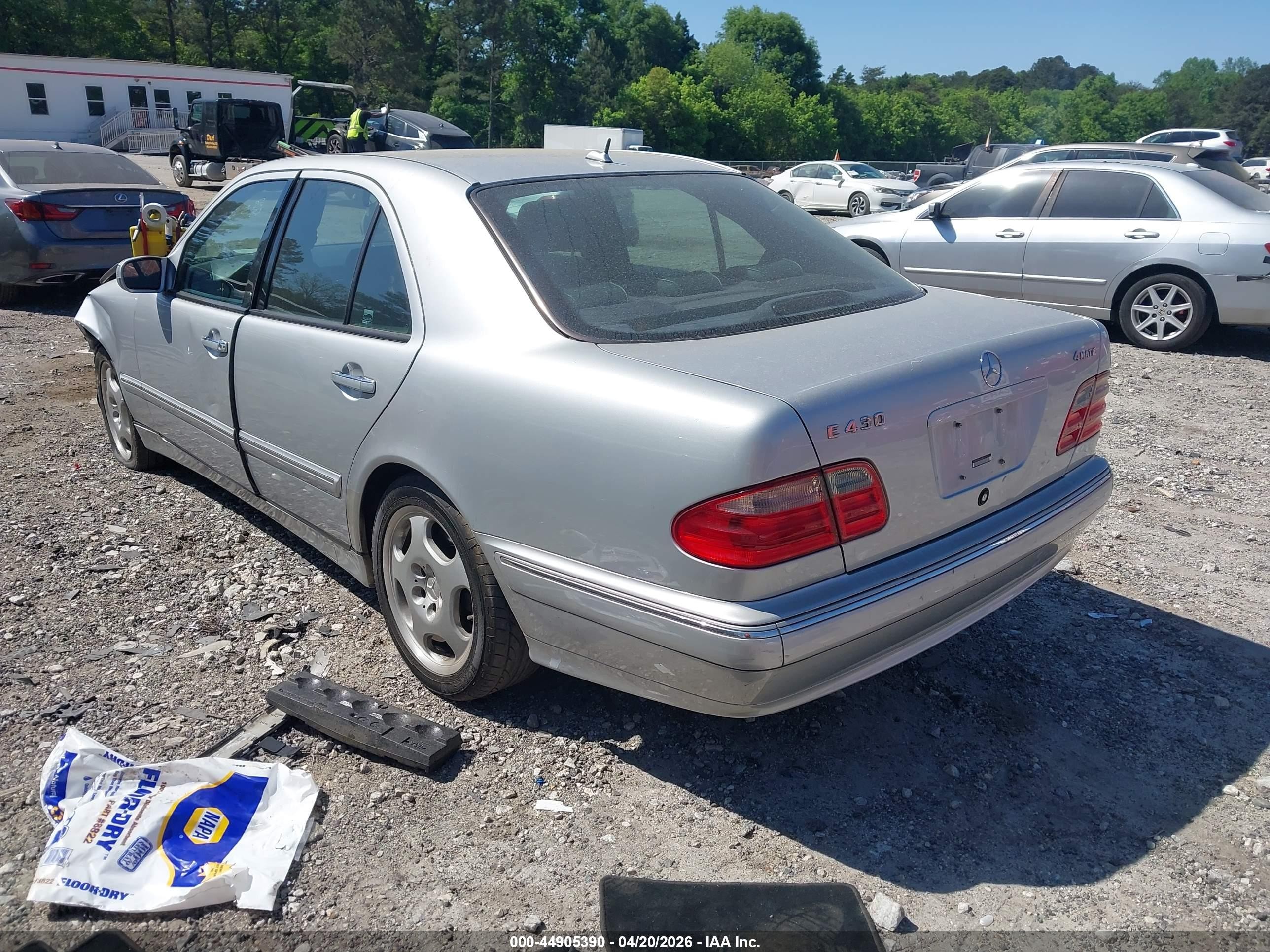 2001 Mercedes-benz E 430 4m Silver vin: WDBJF83J01X058347