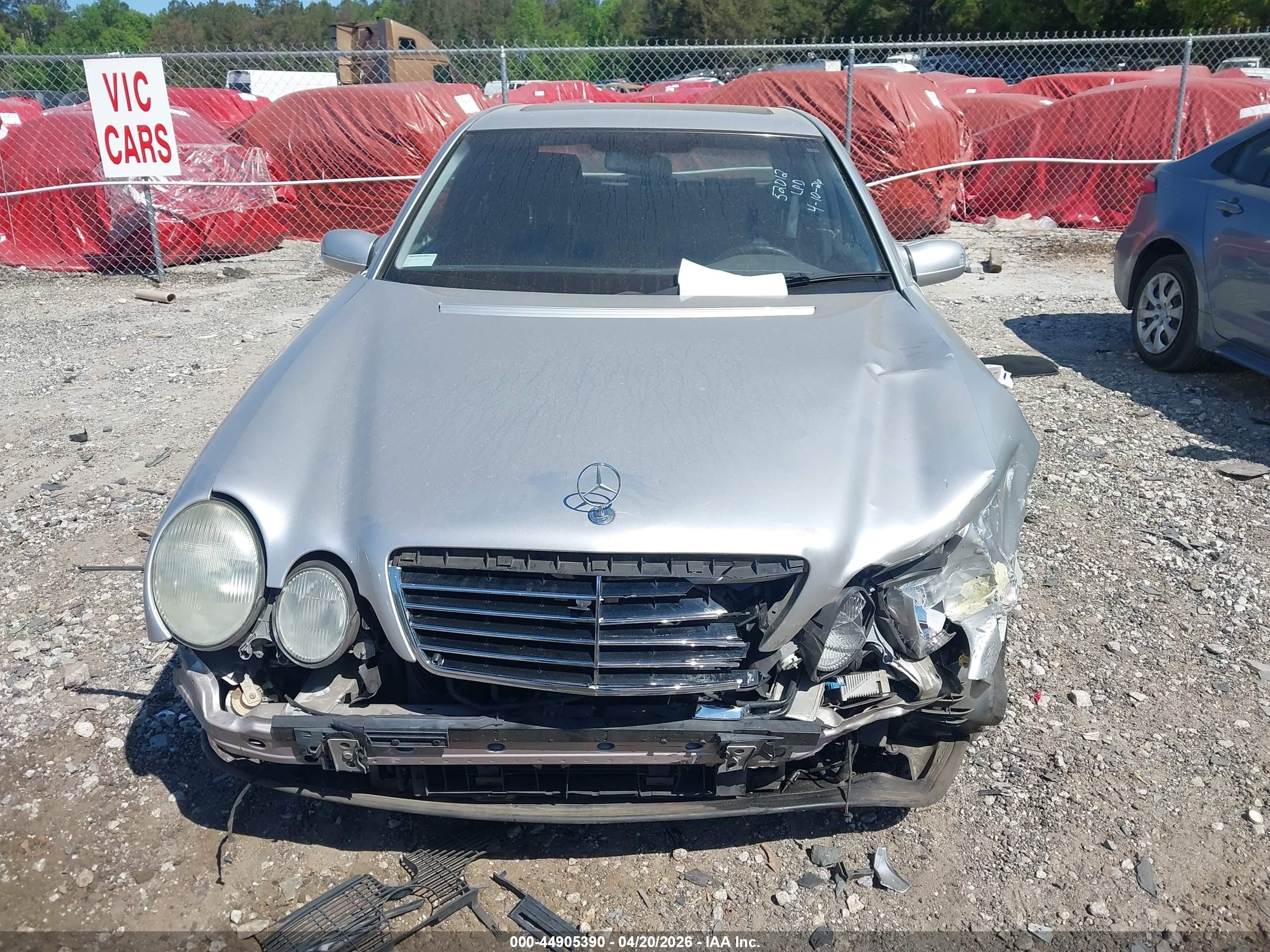 2001 Mercedes-benz E 430 4m Silver vin: WDBJF83J01X058347