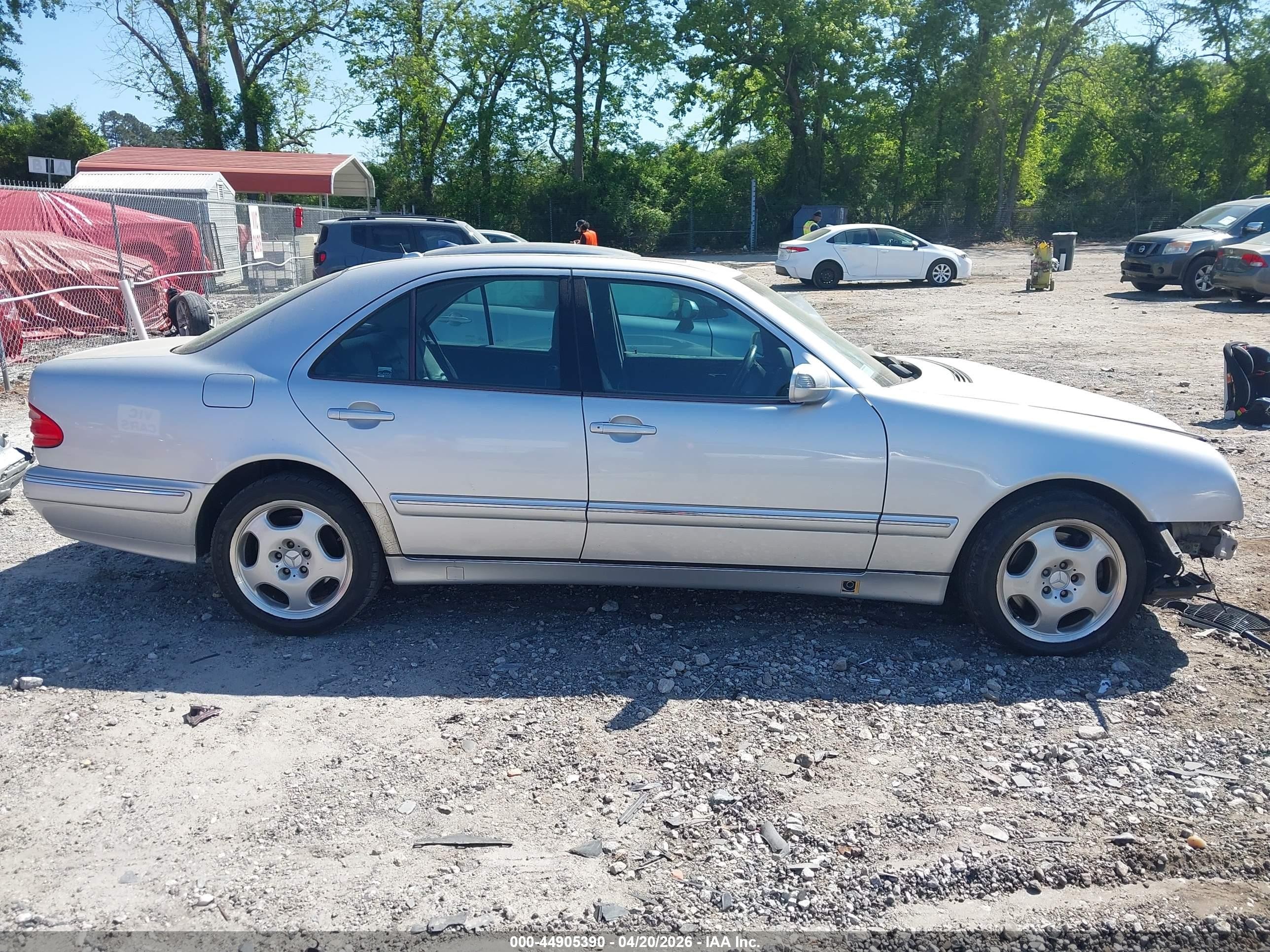 2001 Mercedes-benz E 430 4m Silver vin: WDBJF83J01X058347