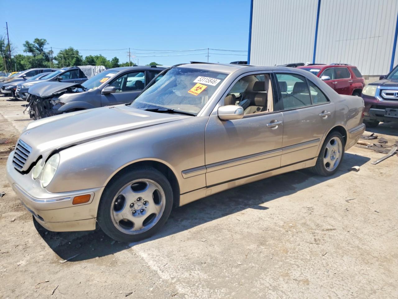 2000 Mercedes-benz E 430 Бежевый vin: WDBJF83J0YX034544