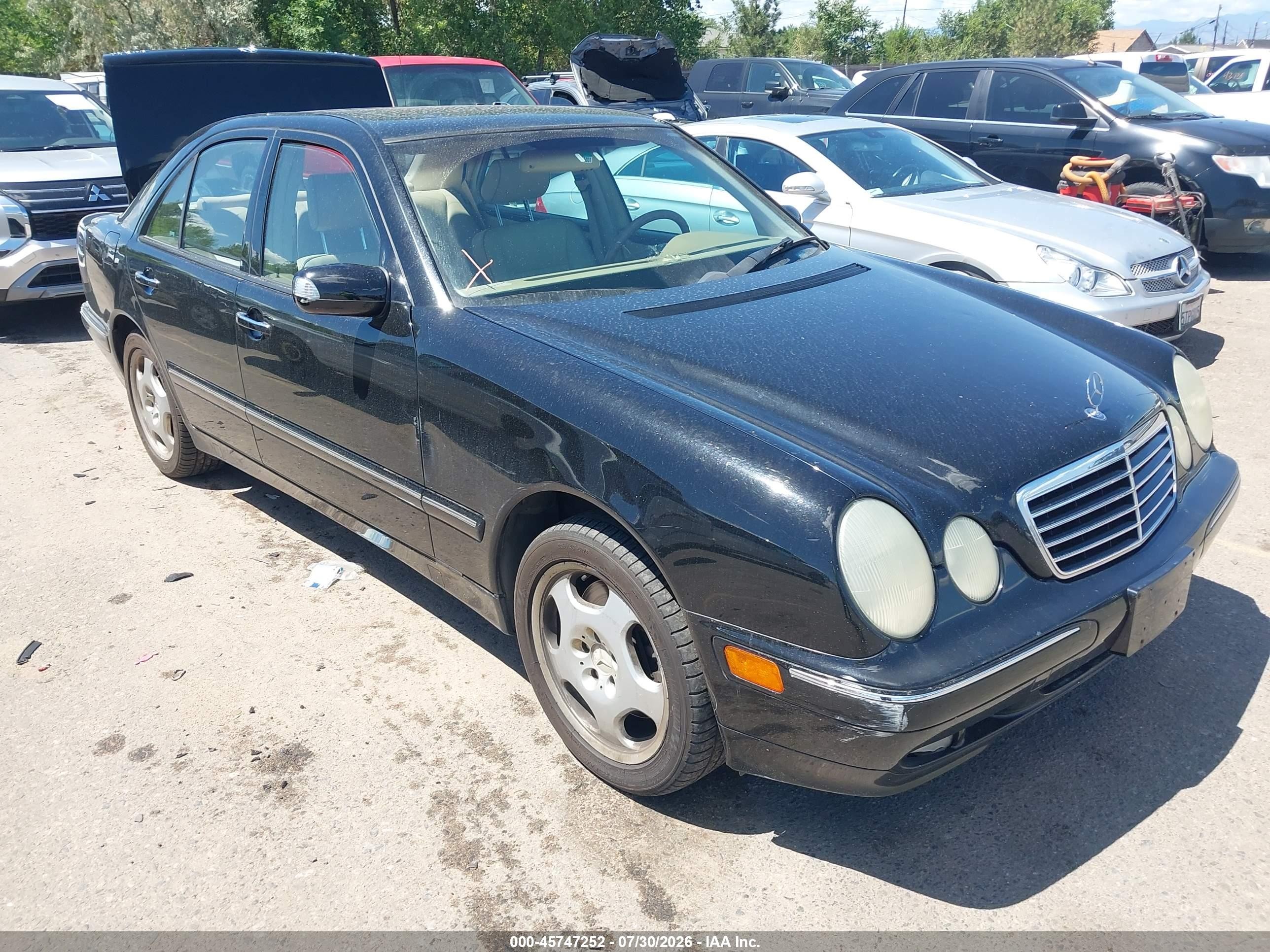 2000 Mercedes-benz E 430 4m Black vin: WDBJF83J3YX041567