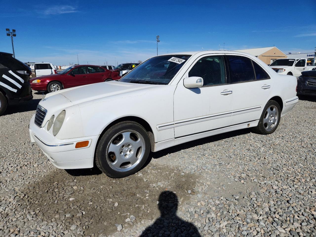 2000 Mercedes-benz E 430 White vin: WDBJF83JXYX030209