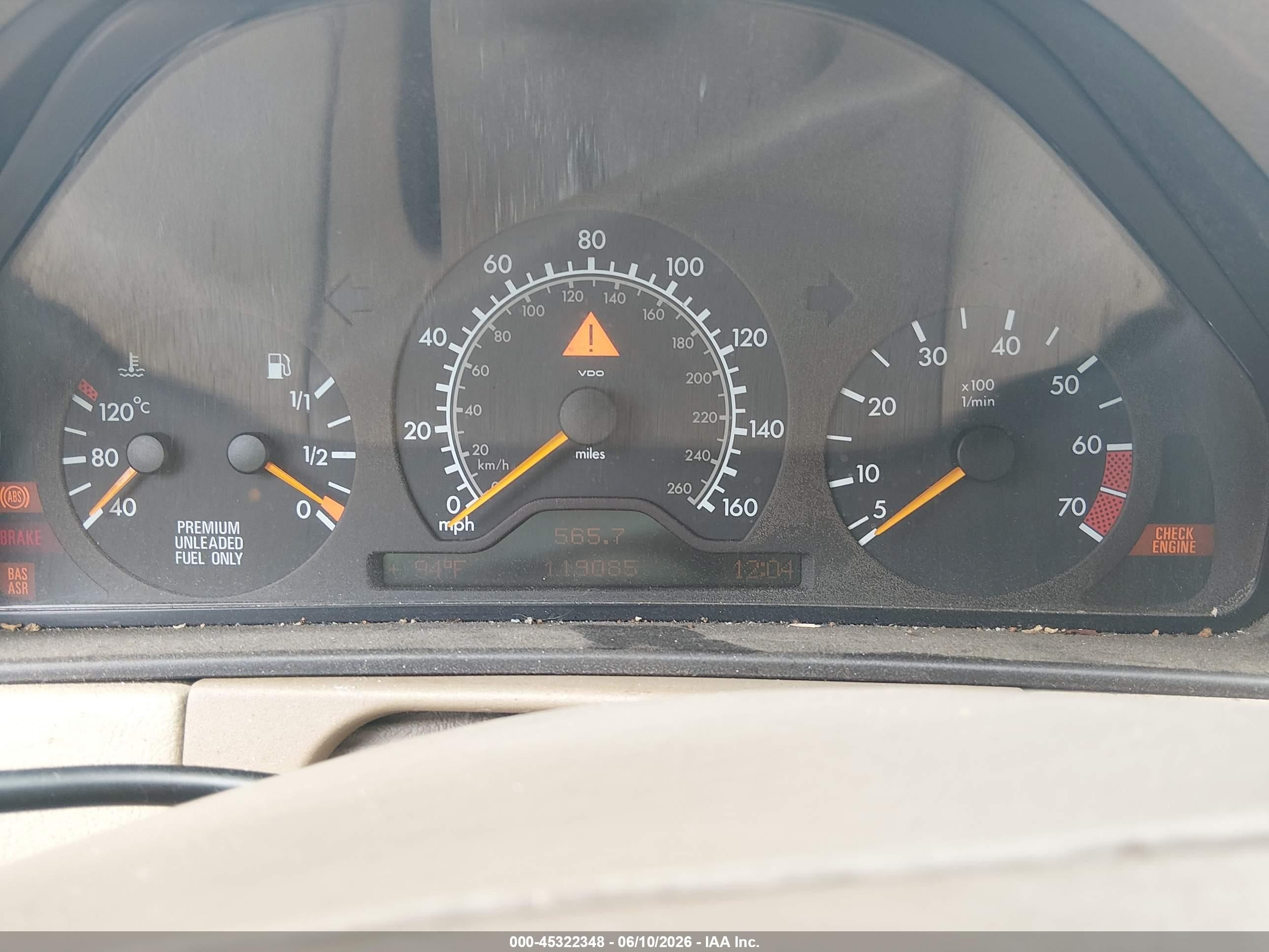 1998 Mercedes-benz E 320   Tan vin: WDBJH65F3WA663819