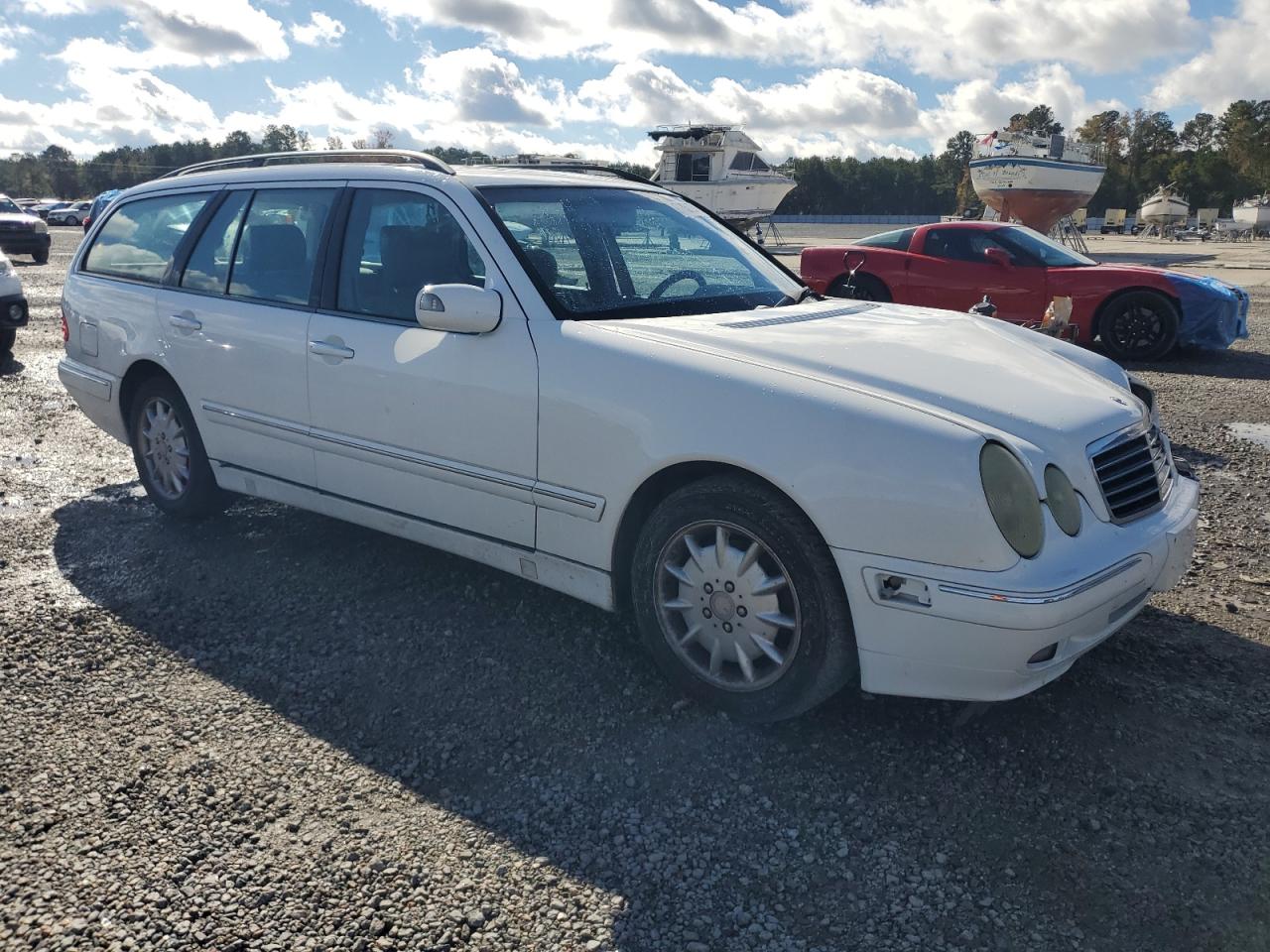 2001 Mercedes-benz E 320 White vin: WDBJH65J31B231920