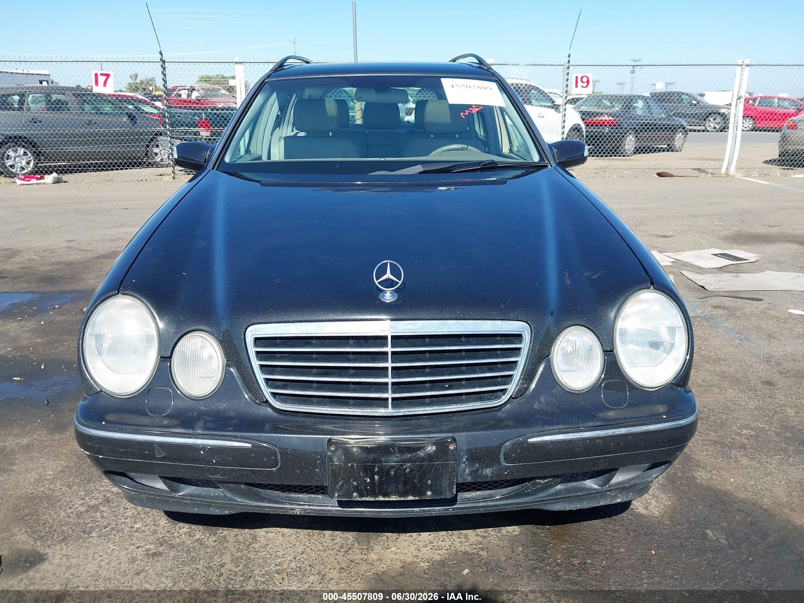 2002 Mercedes-benz E 320 4m Black vin: WDBJH82J02X070737