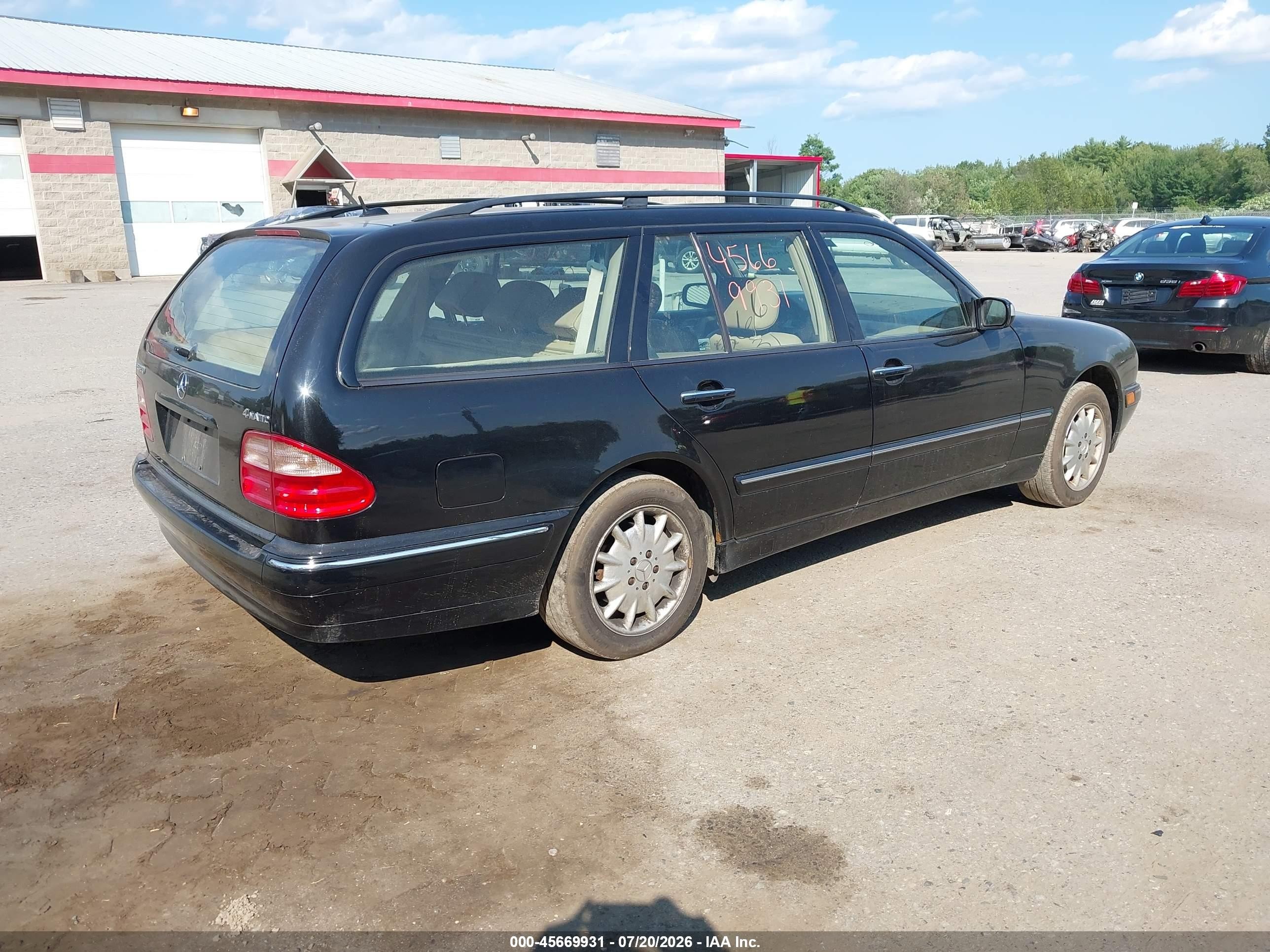 2002 Mercedes-benz E 320 4m Black vin: WDBJH82J42X063631