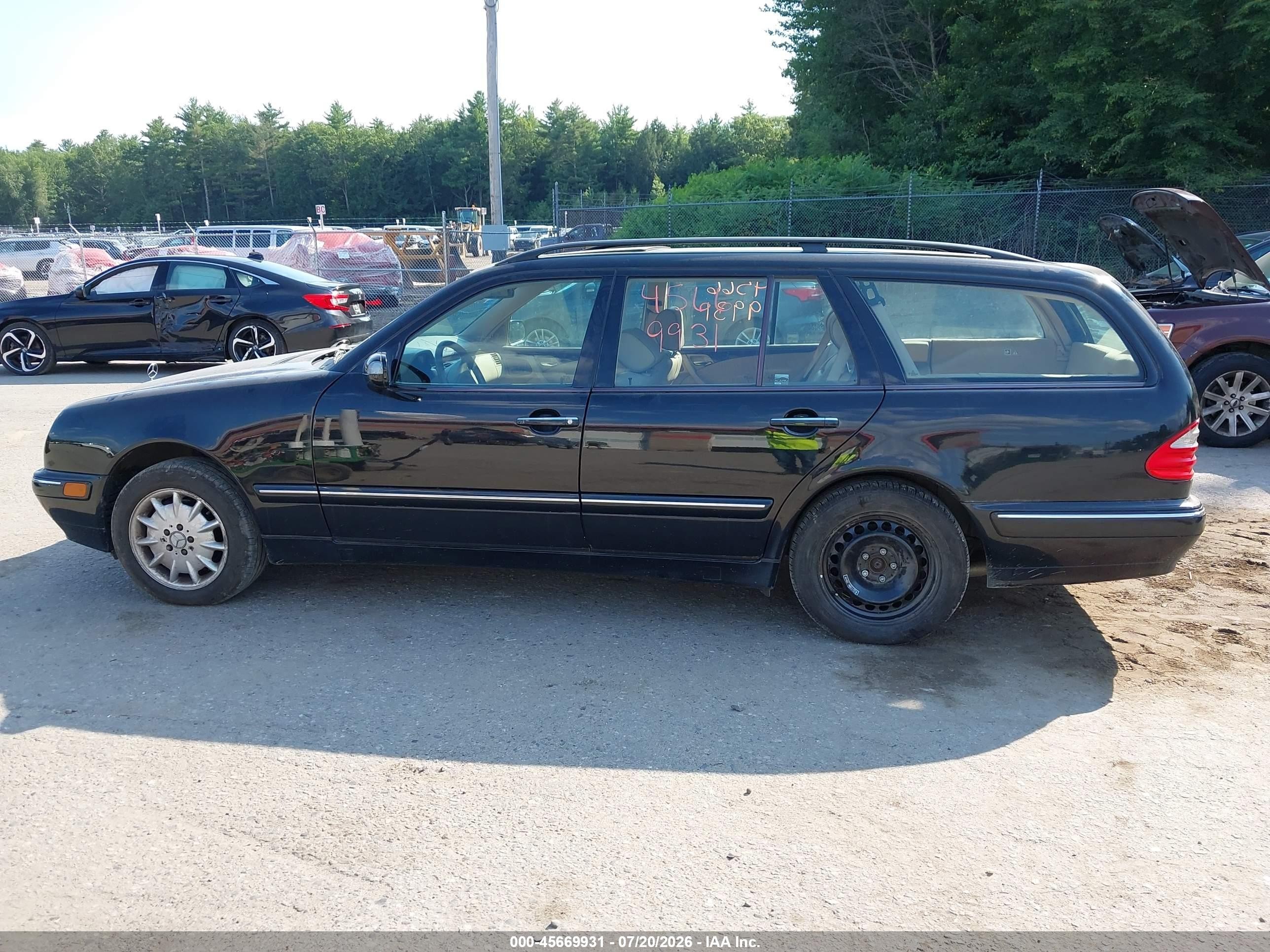 2002 Mercedes-benz E 320 4m Black vin: WDBJH82J42X063631
