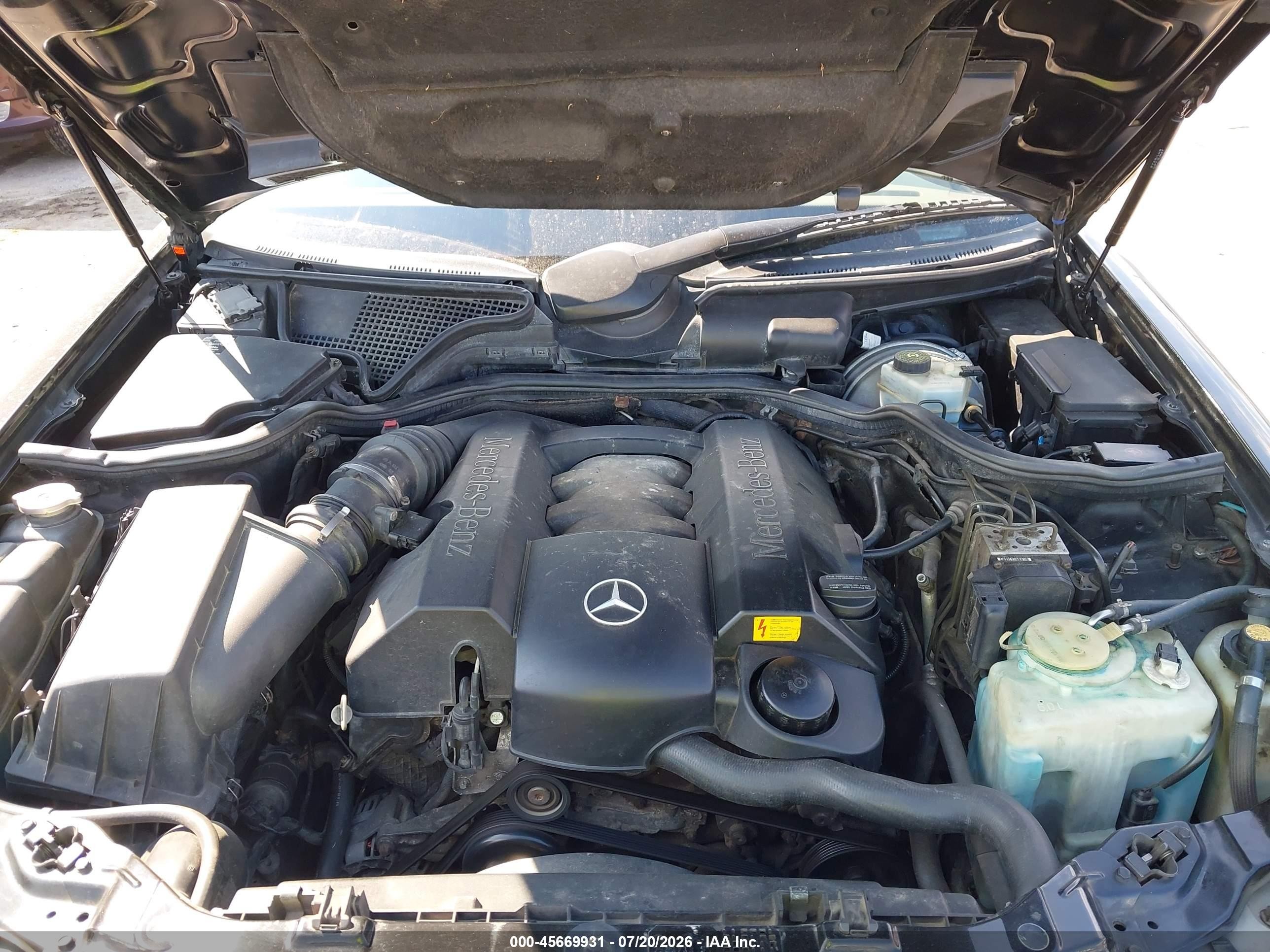 2002 Mercedes-benz E 320 4m Black vin: WDBJH82J42X063631
