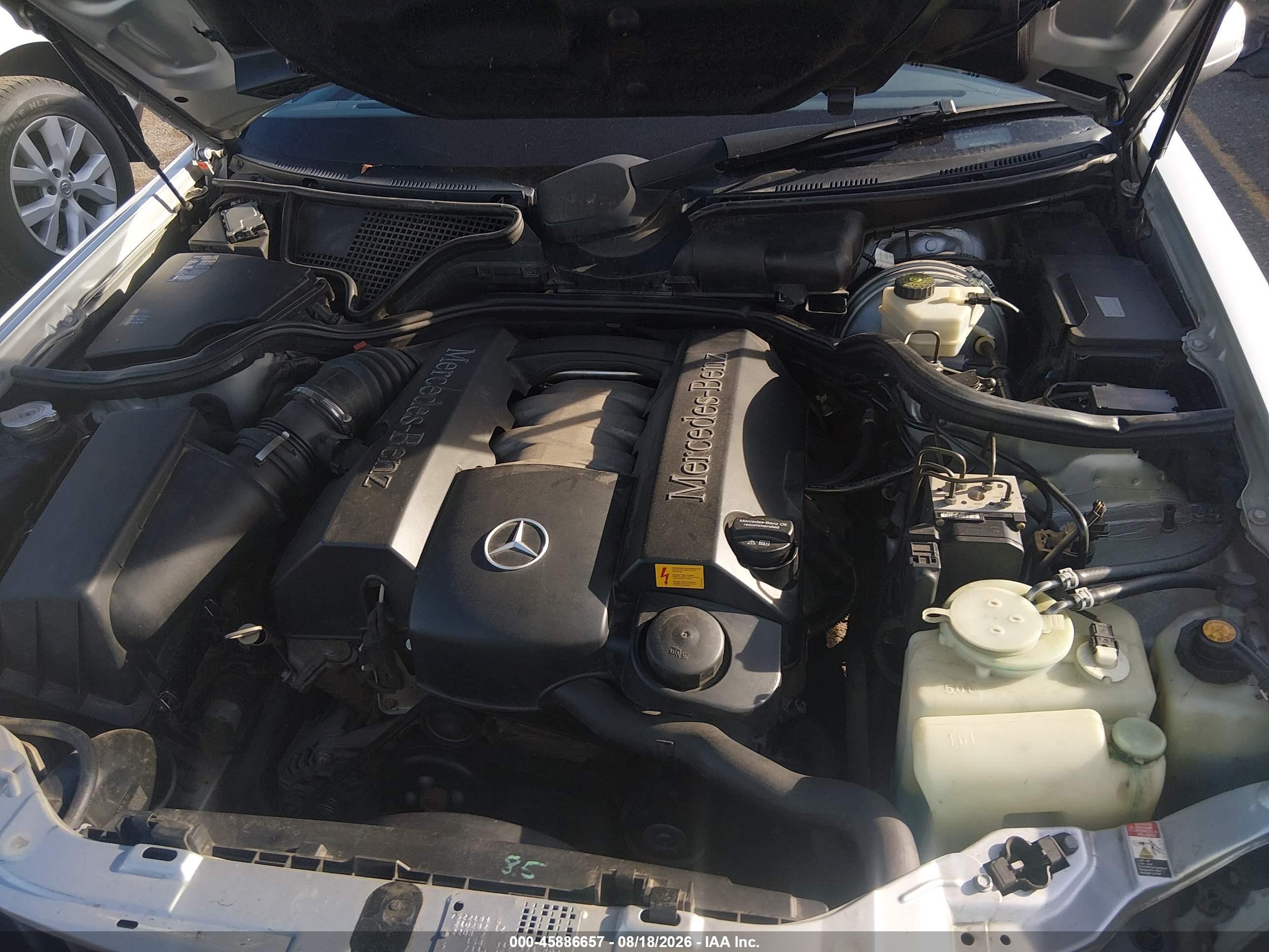 2002 Mercedes-benz E 320 4m Silver vin: WDBJH82J42X064925