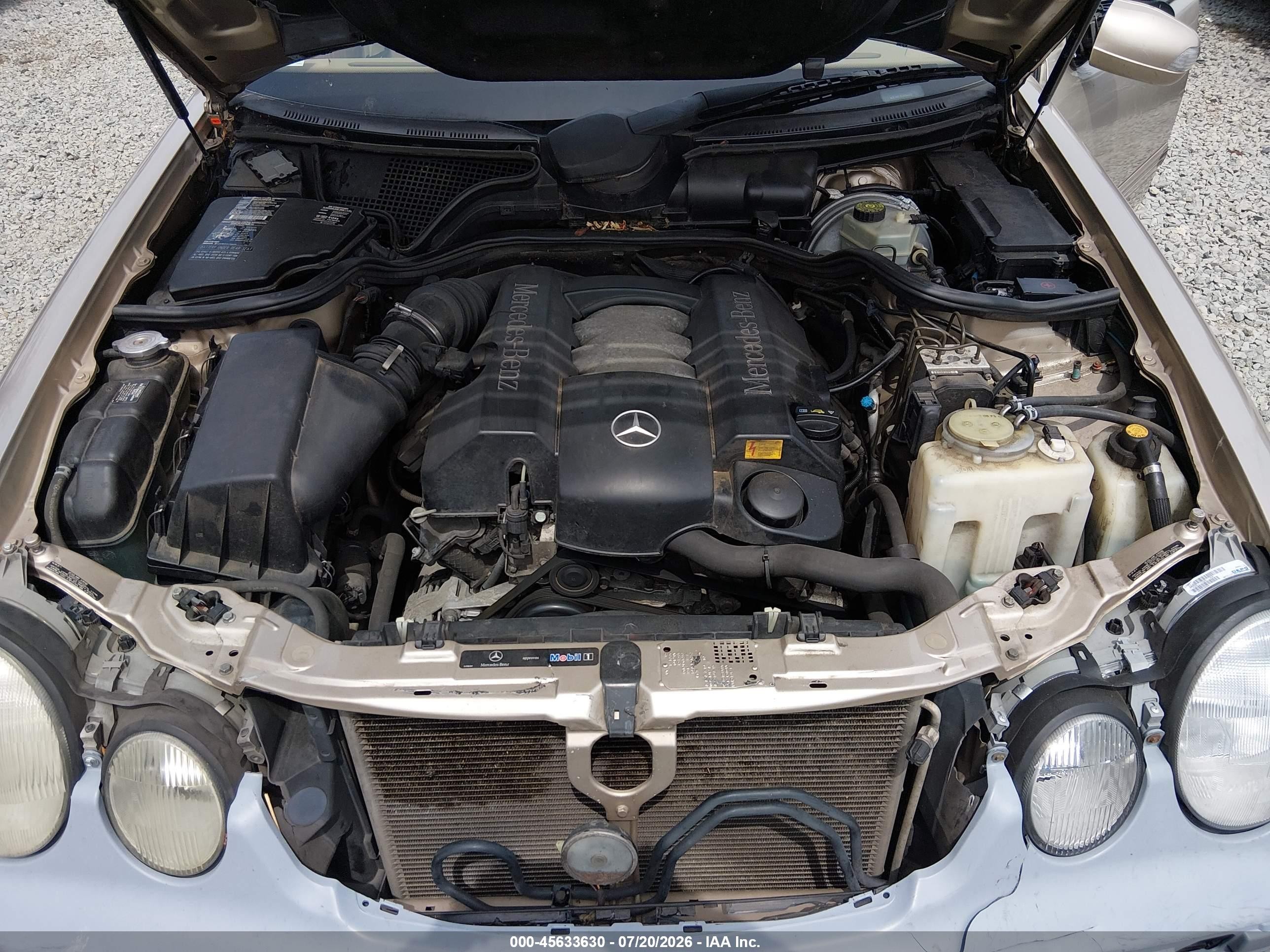2003 Mercedes-benz E 320 4m Gold vin: WDBJH82J63X084837