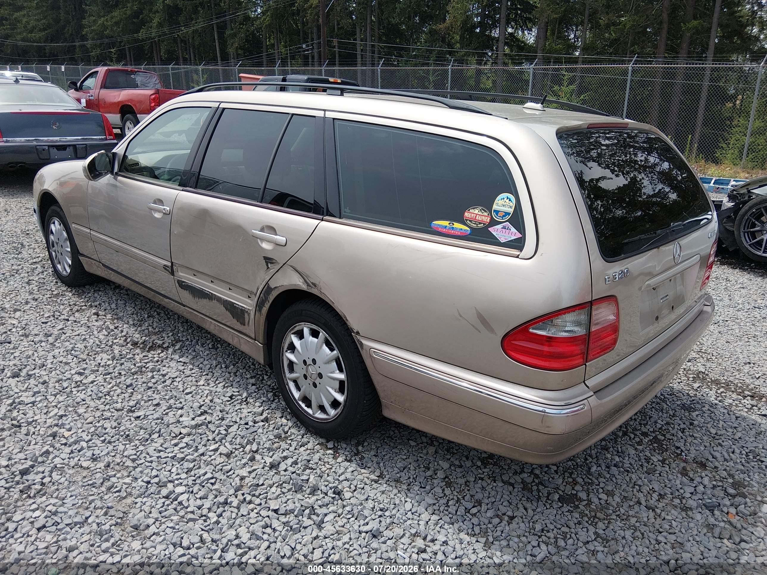 2003 Mercedes-benz E 320 4m Gold vin: WDBJH82J63X084837