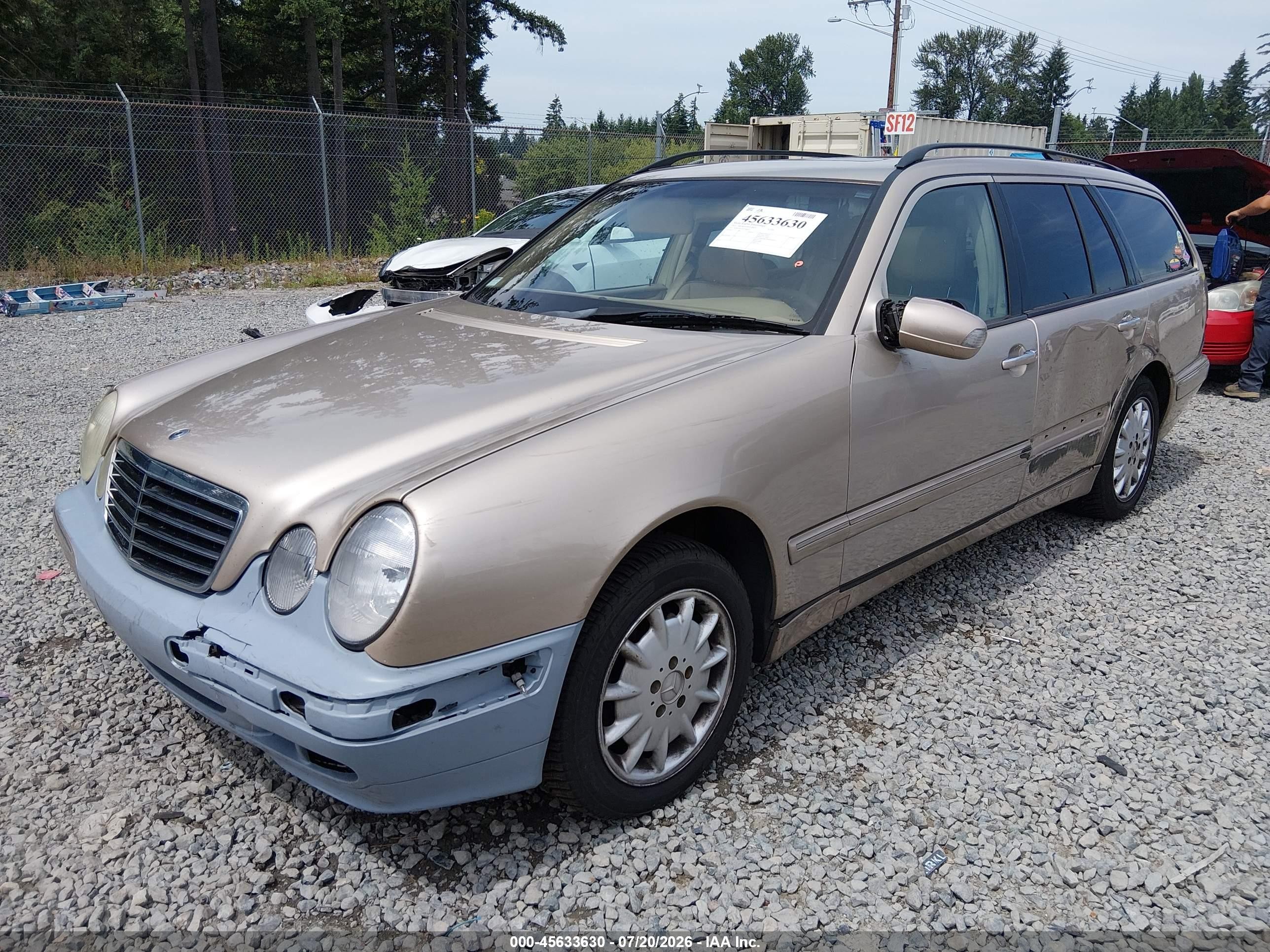 2003 Mercedes-benz E 320 4m Gold vin: WDBJH82J63X084837