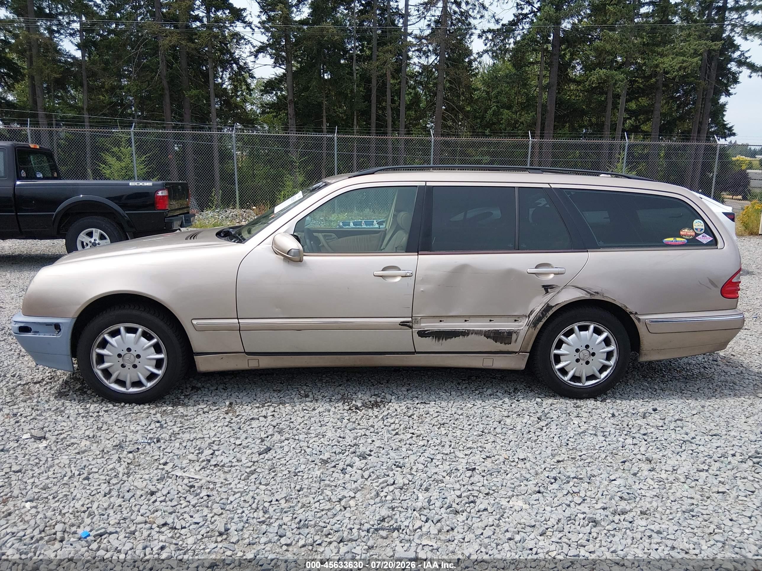 2003 Mercedes-benz E 320 4m Gold vin: WDBJH82J63X084837