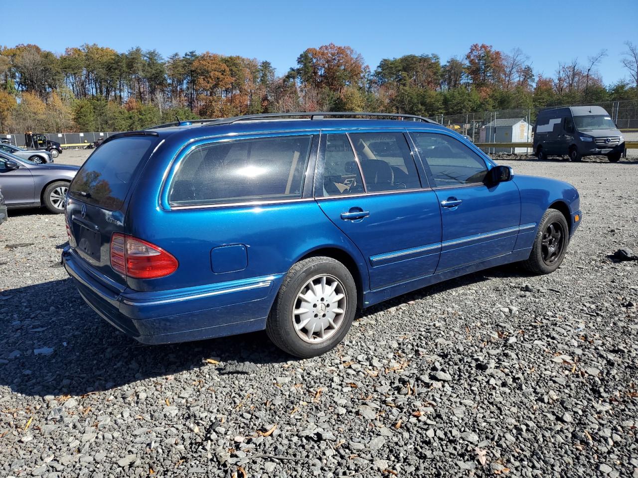 2000 Mercedes-benz E 320 4matic Blue vin: WDBJH82J9YX037115