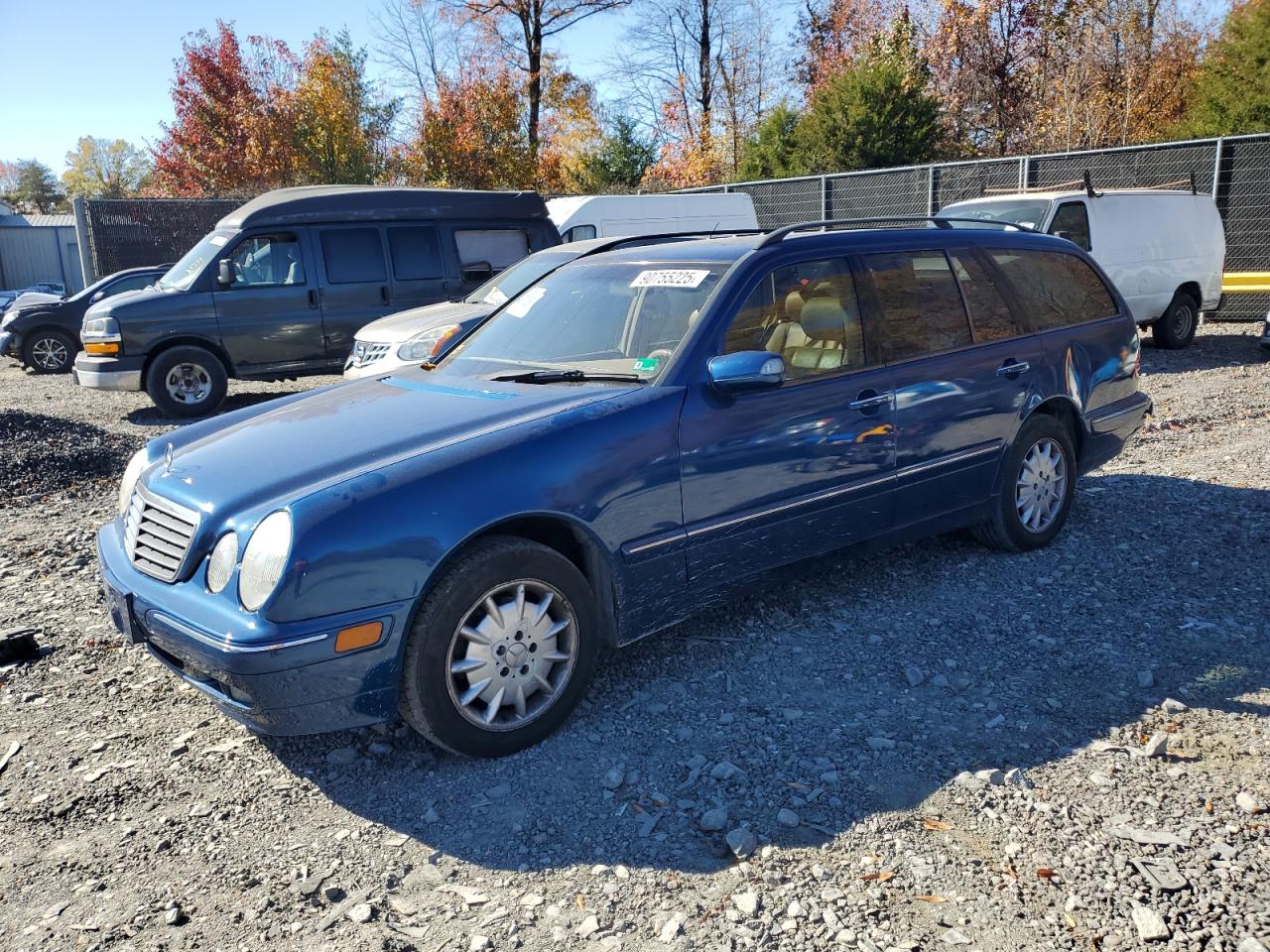 2000 Mercedes-benz E 320 4matic Blue vin: WDBJH82J9YX037115
