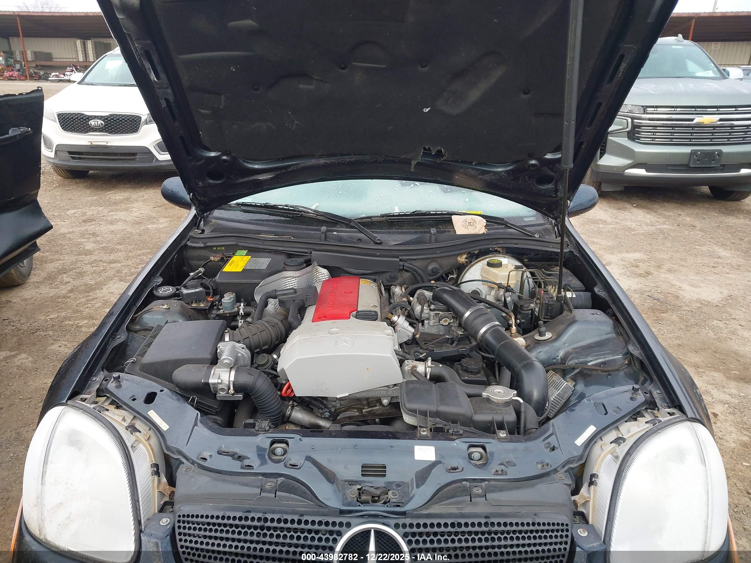 1998 Mercedes-benz Slk 230   Черный vin: WDBKK47F0WF046050