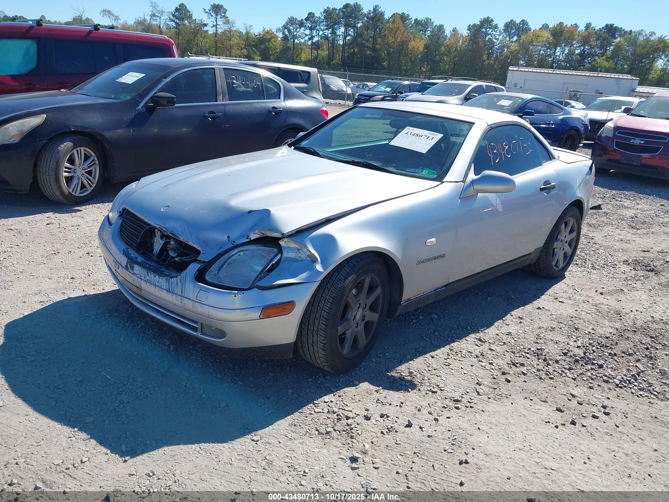 1998 Mercedes-benz Slk 230   Silver vin: WDBKK47F0WF062006
