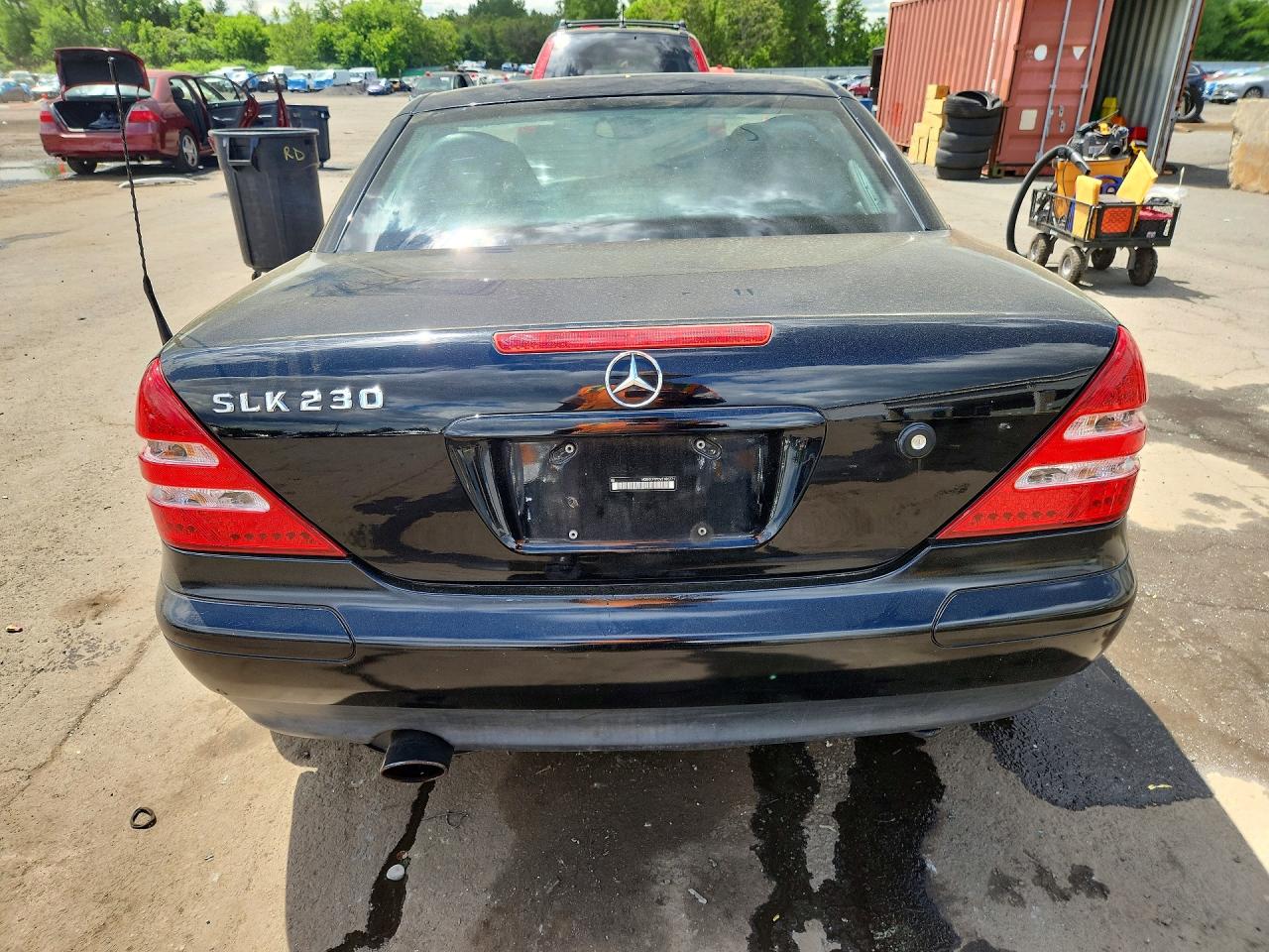 1998 Mercedes-benz Slk 230 Kompressor Black vin: WDBKK47F0WF063771