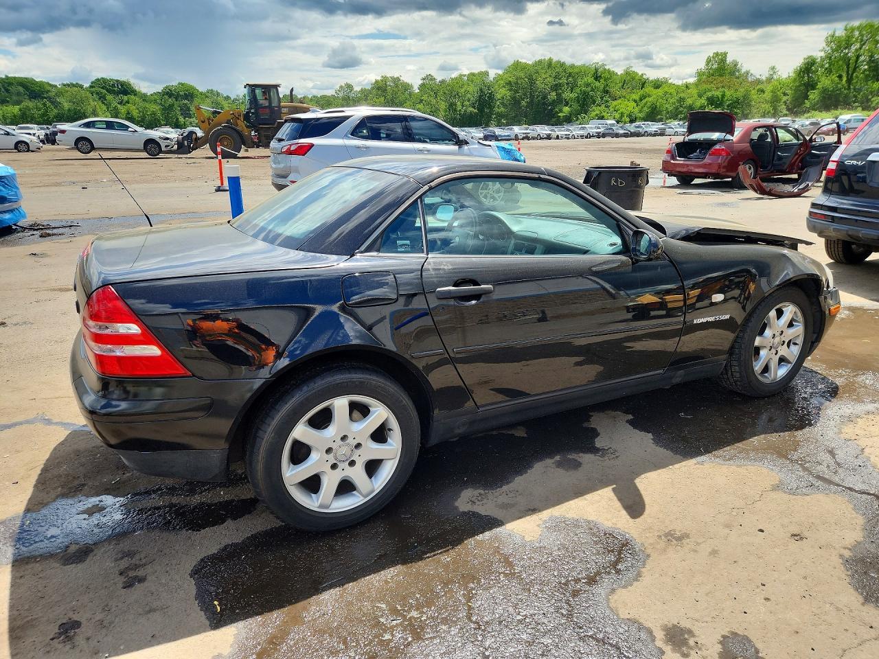 1998 Mercedes-benz Slk 230 Kompressor Black vin: WDBKK47F0WF063771