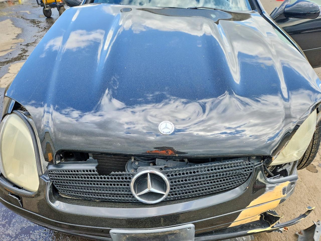1998 Mercedes-benz Slk 230 Kompressor Black vin: WDBKK47F0WF063771