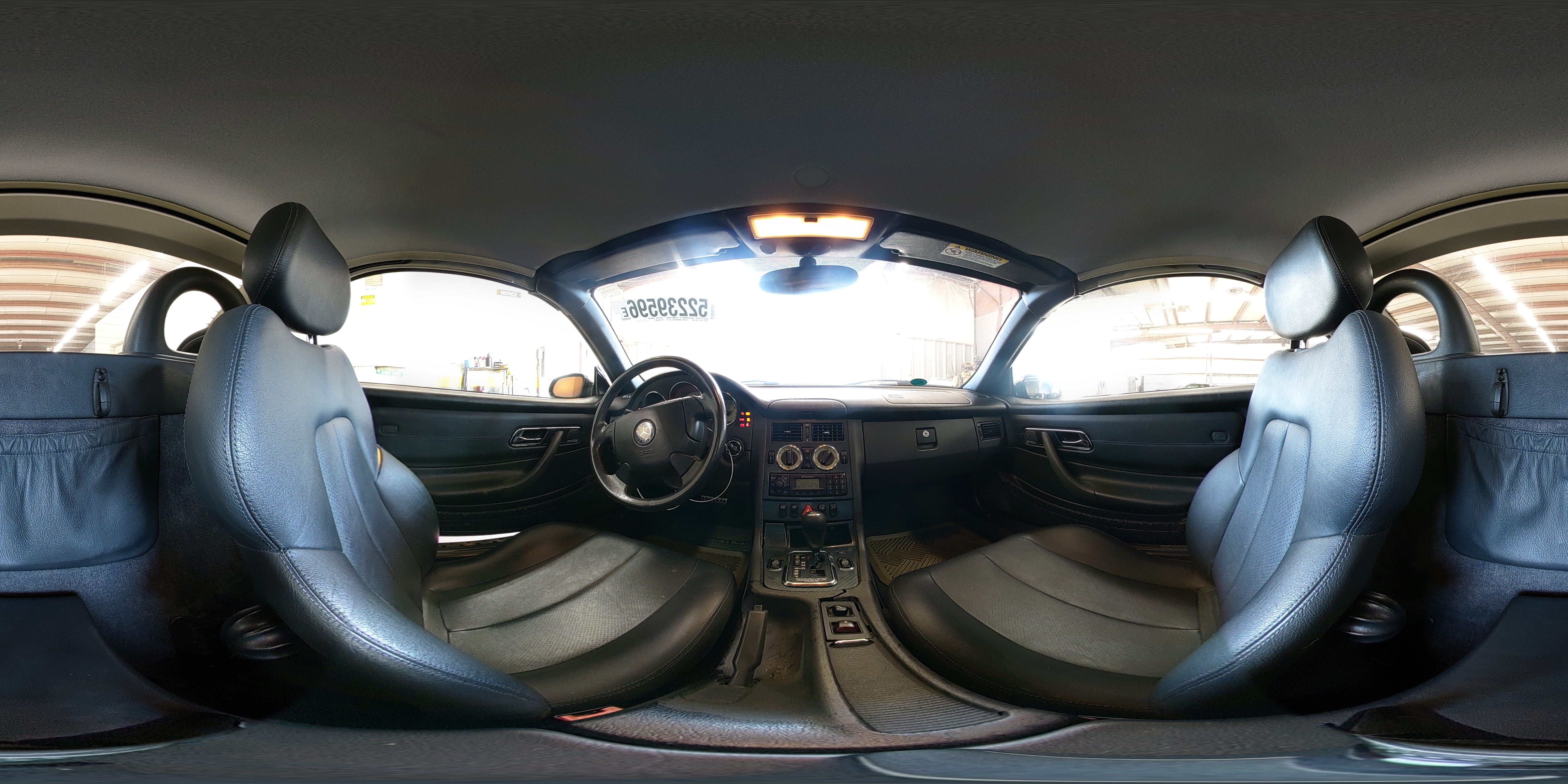 1999 Mercedes-benz Slk 230 Kompressor Black vin: WDBKK47F0XF095699