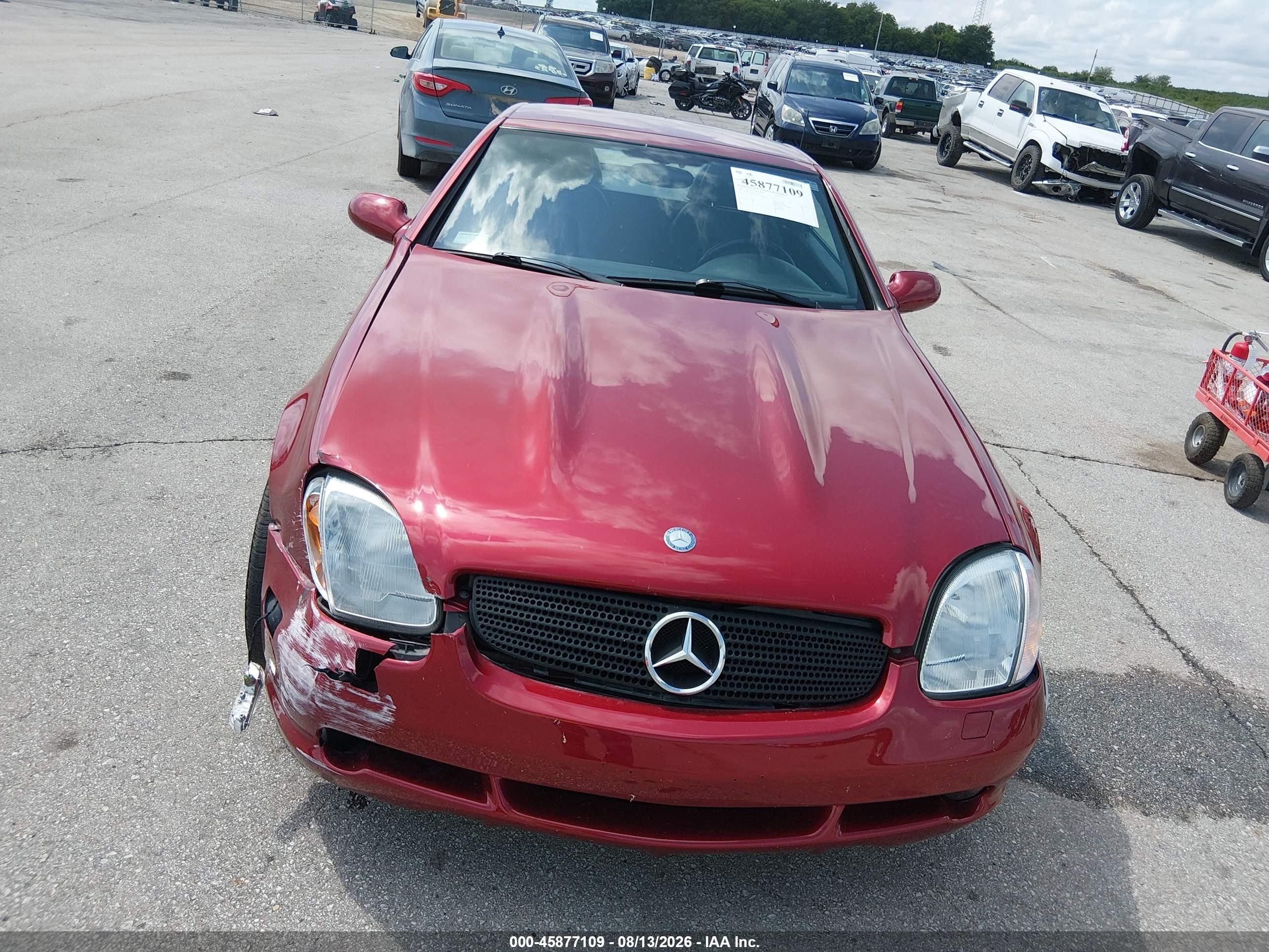 1999 Mercedes-benz Slk 230 Kompressor Red vin: WDBKK47F0XF116812