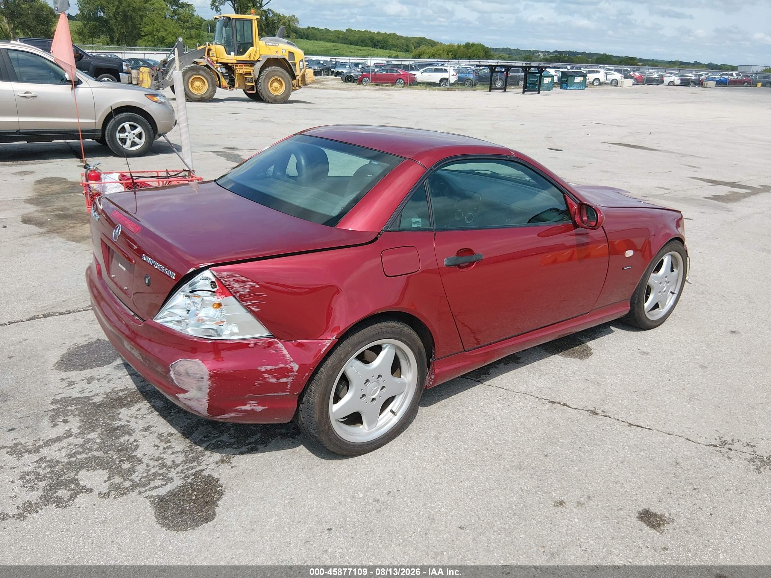 1999 Mercedes-benz Slk 230 Kompressor Red vin: WDBKK47F0XF116812
