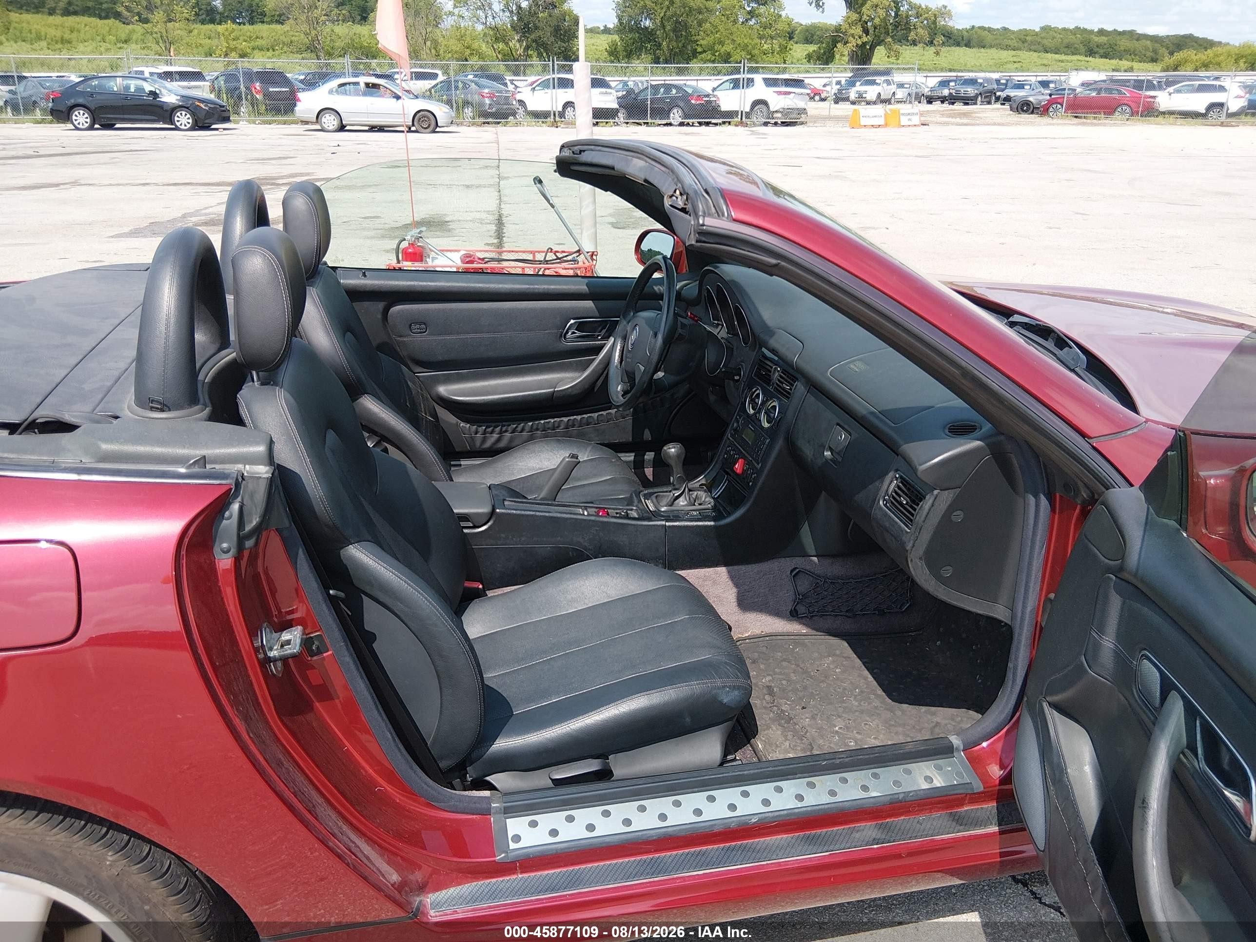 1999 Mercedes-benz Slk 230 Kompressor Red vin: WDBKK47F0XF116812