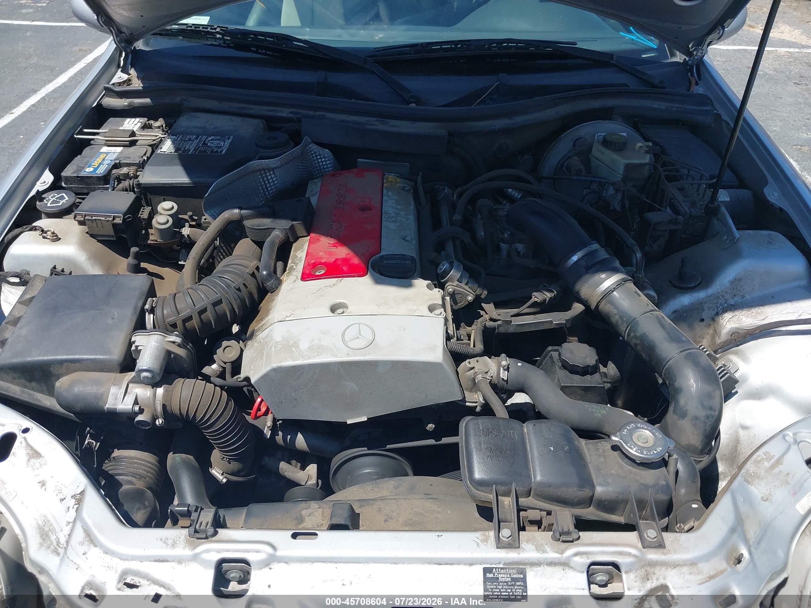 1999 Mercedes-benz Slk 230 Kompressor Silver vin: WDBKK47F0XF129155