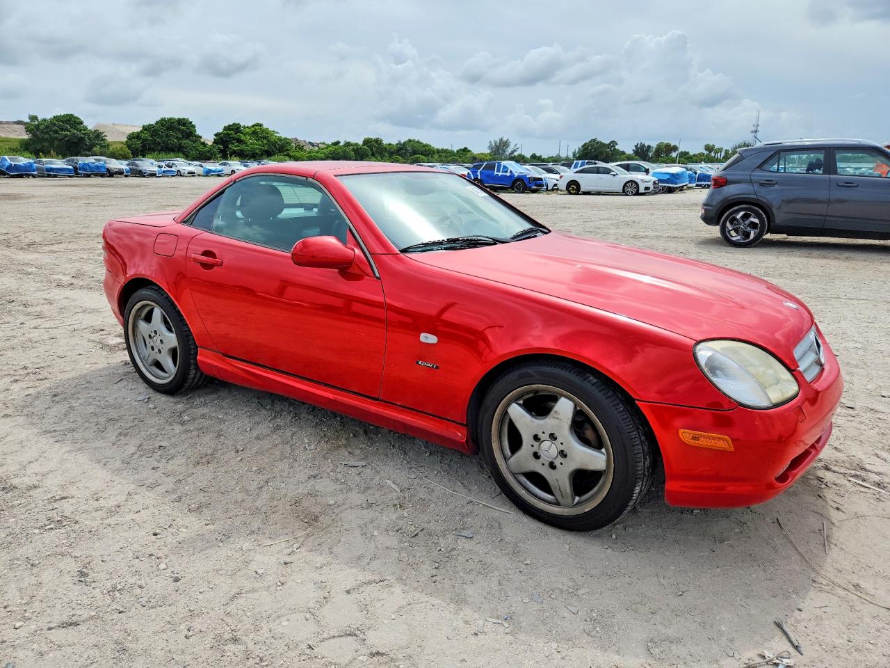 1999 Mercedes-benz Slk 230 Kompressor Red vin: WDBKK47F0XF137949