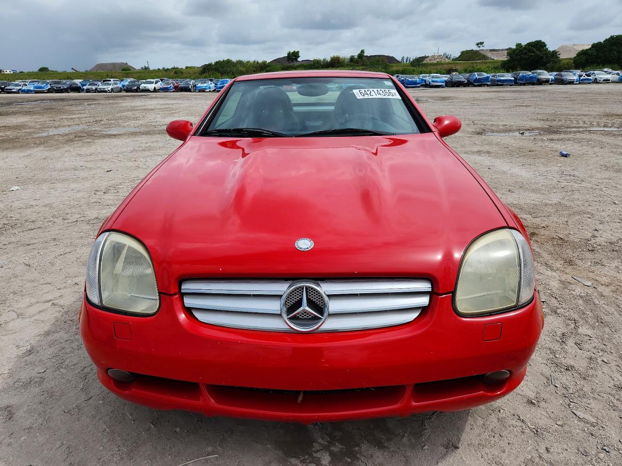 1999 Mercedes-benz Slk 230 Kompressor Red vin: WDBKK47F0XF137949