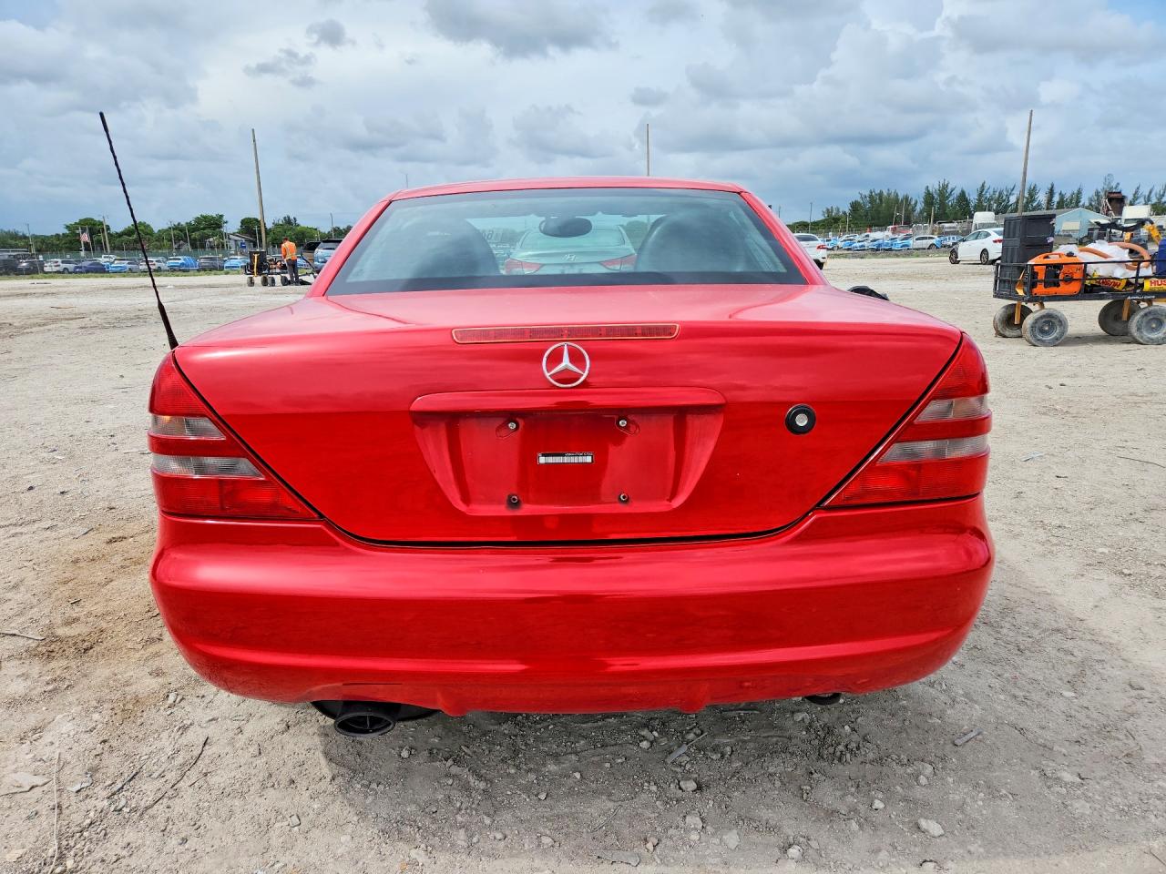 1999 Mercedes-benz Slk 230 Kompressor Red vin: WDBKK47F0XF137949