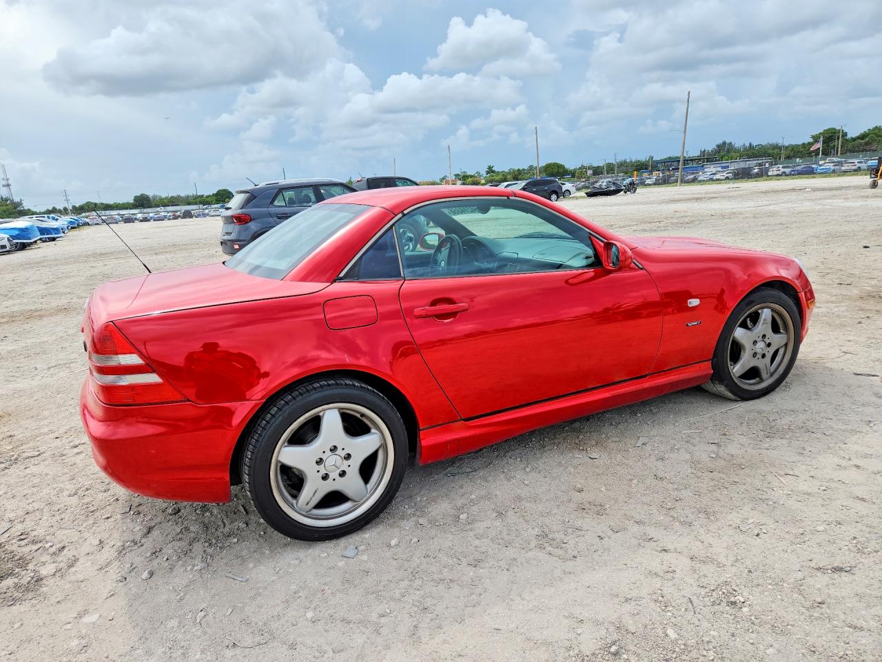 1999 Mercedes-benz Slk 230 Kompressor Red vin: WDBKK47F0XF137949