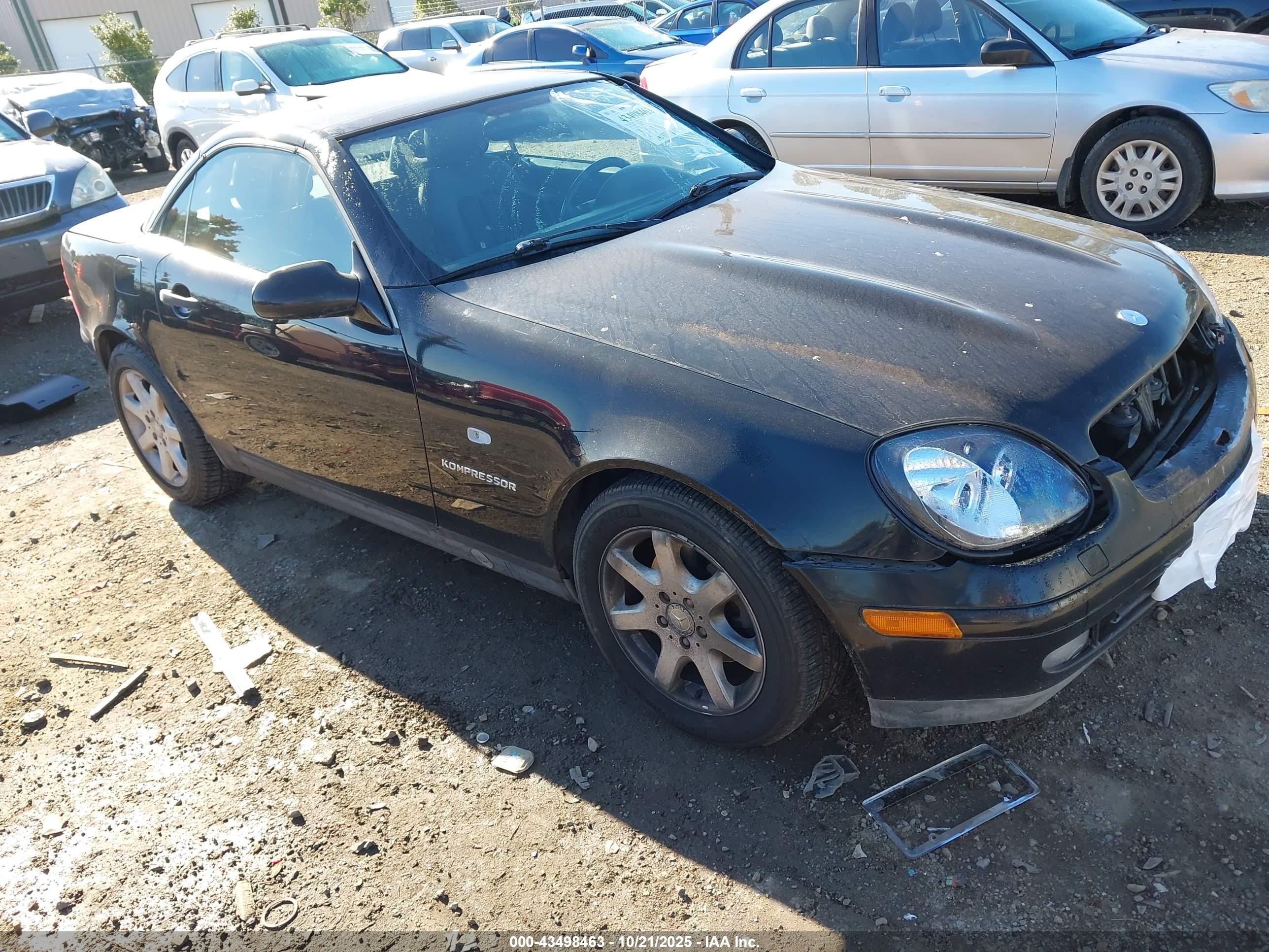 1998 Mercedes-benz Slk 230   Черный vin: WDBKK47F1WF010349