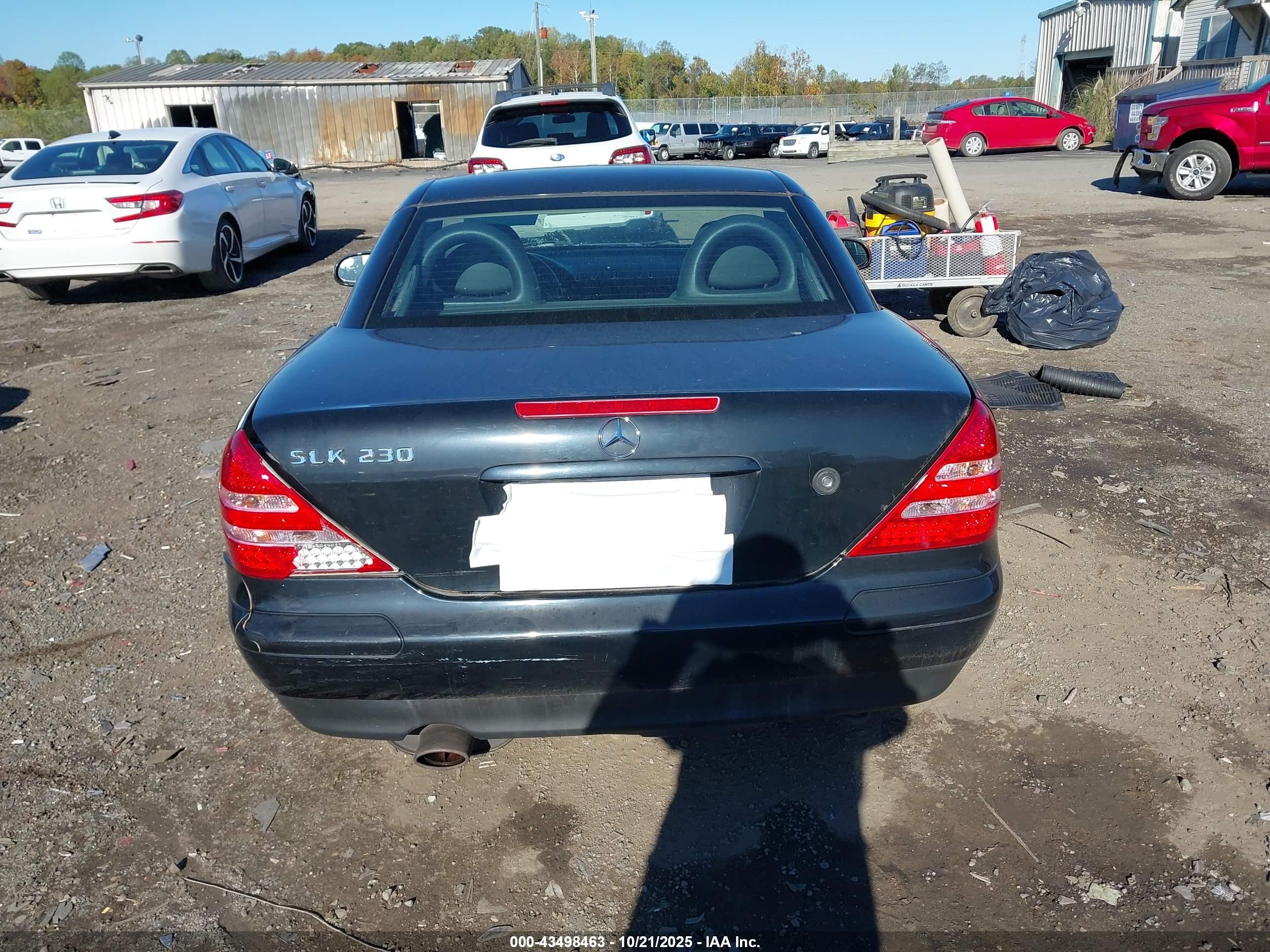 1998 Mercedes-benz Slk 230   Черный vin: WDBKK47F1WF010349